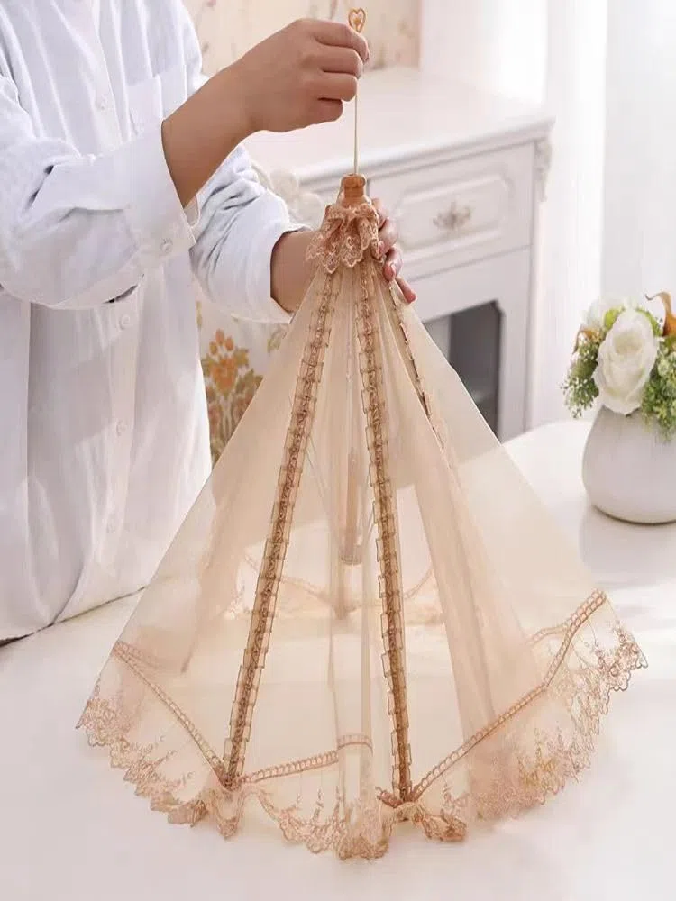 2 pezzi 40 cm x 50 cm grande rete pop-up copertura alimentare tenda ombrello, riutilizzabile e pieghevole, copertura per alimenti all'aperto picnic, rete per tenere fuori mosche, insetti, zanzare