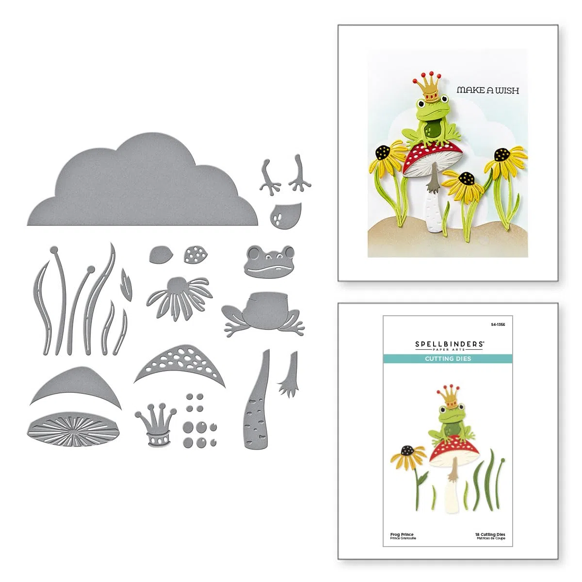 Spellbinders The Jump for Joy Collection - Fustelle incise, motivo: Principe ranocchio