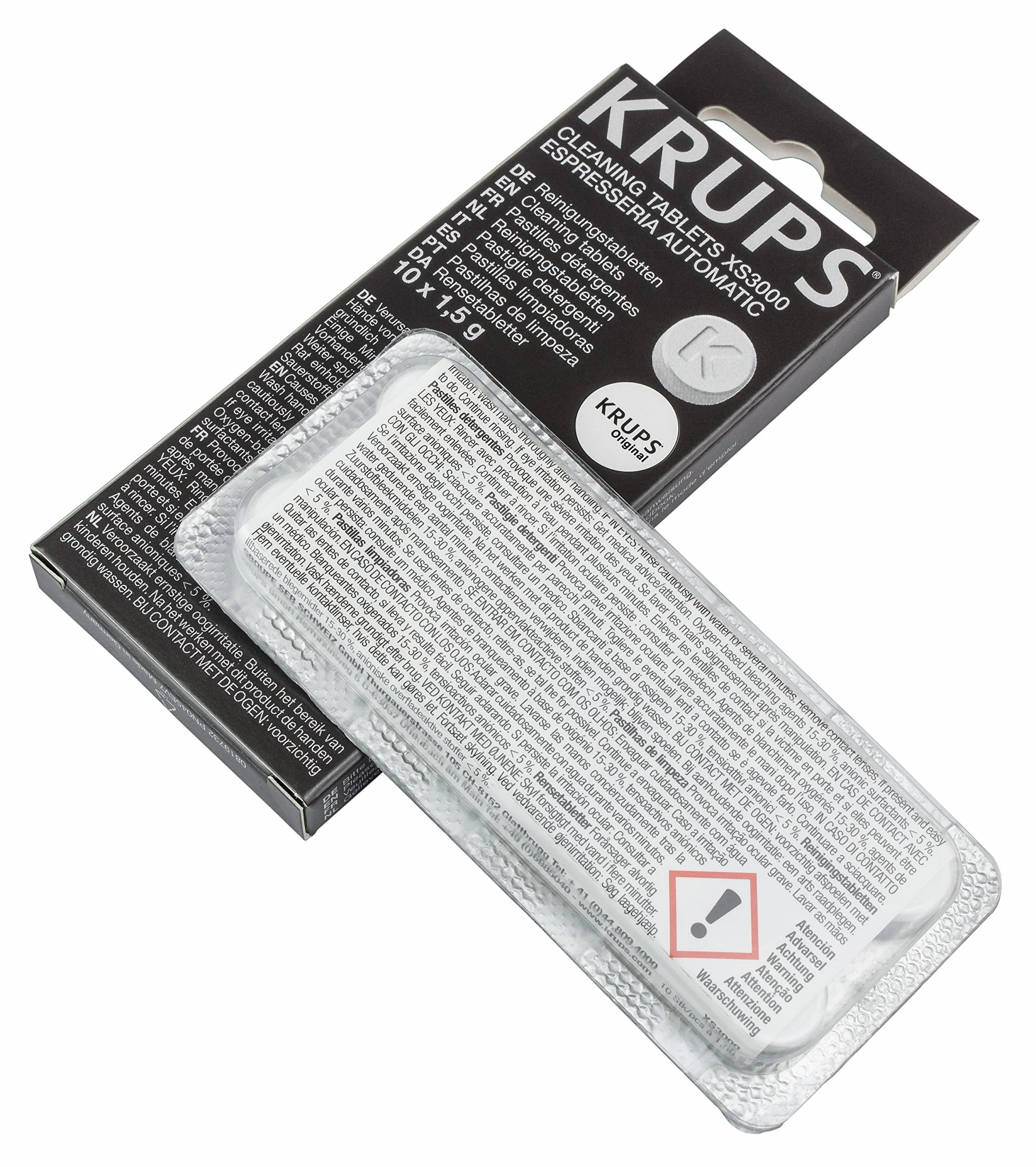 KRUPS - Pastiglie per la pulizia, XS3000, confezione da 2