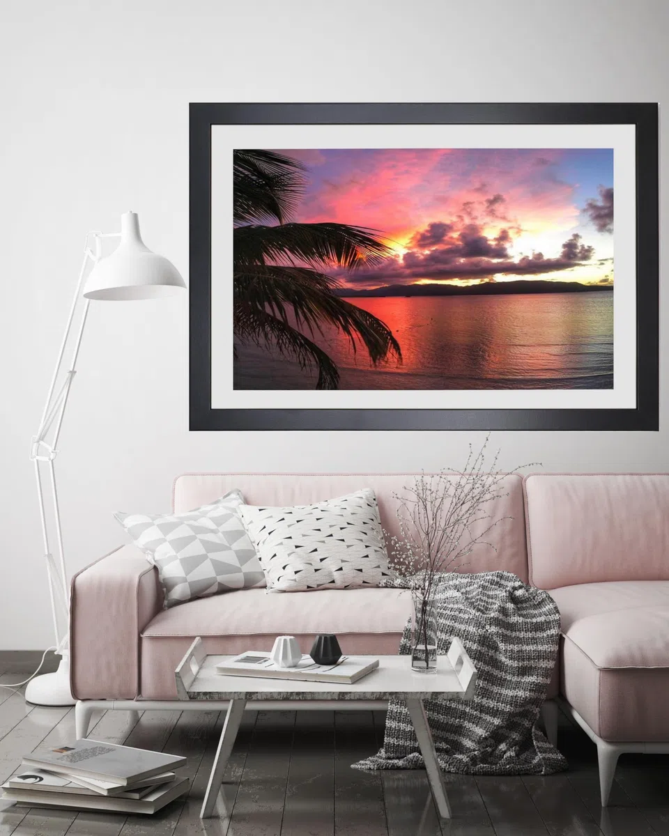 Alice - Cornice portafoto 80x100 cm Nero MDF Vetro acrilico Senza immagine Passe-partout Ritratto