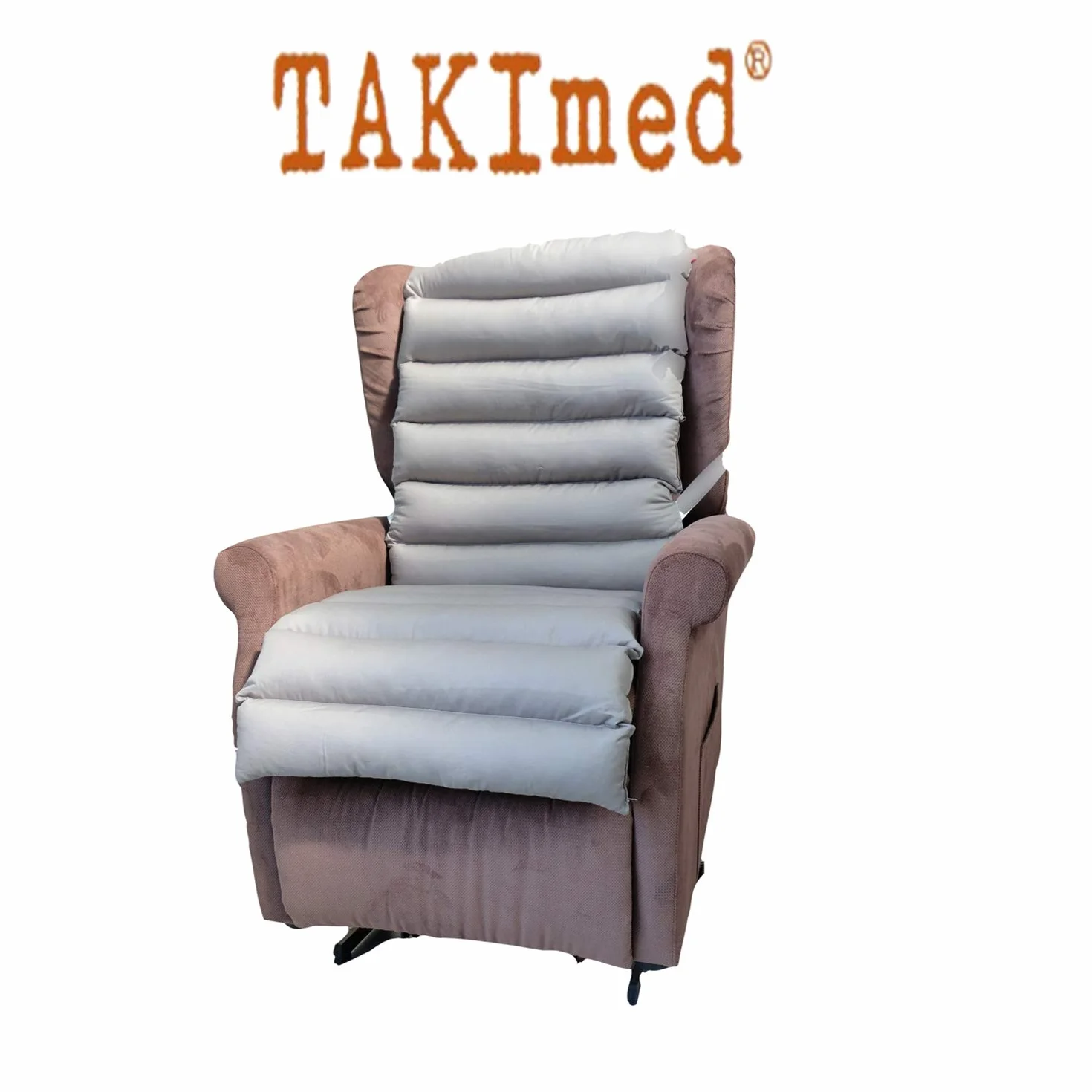 TAKIMED Copripoltrona lungo in Fibra Cava Siliconata, Stuoia Antidecubito, Rivestimento poltrona Massaggiante, Rivestimento per Poltrona Universale.12 elementi Prodotto Italiano.