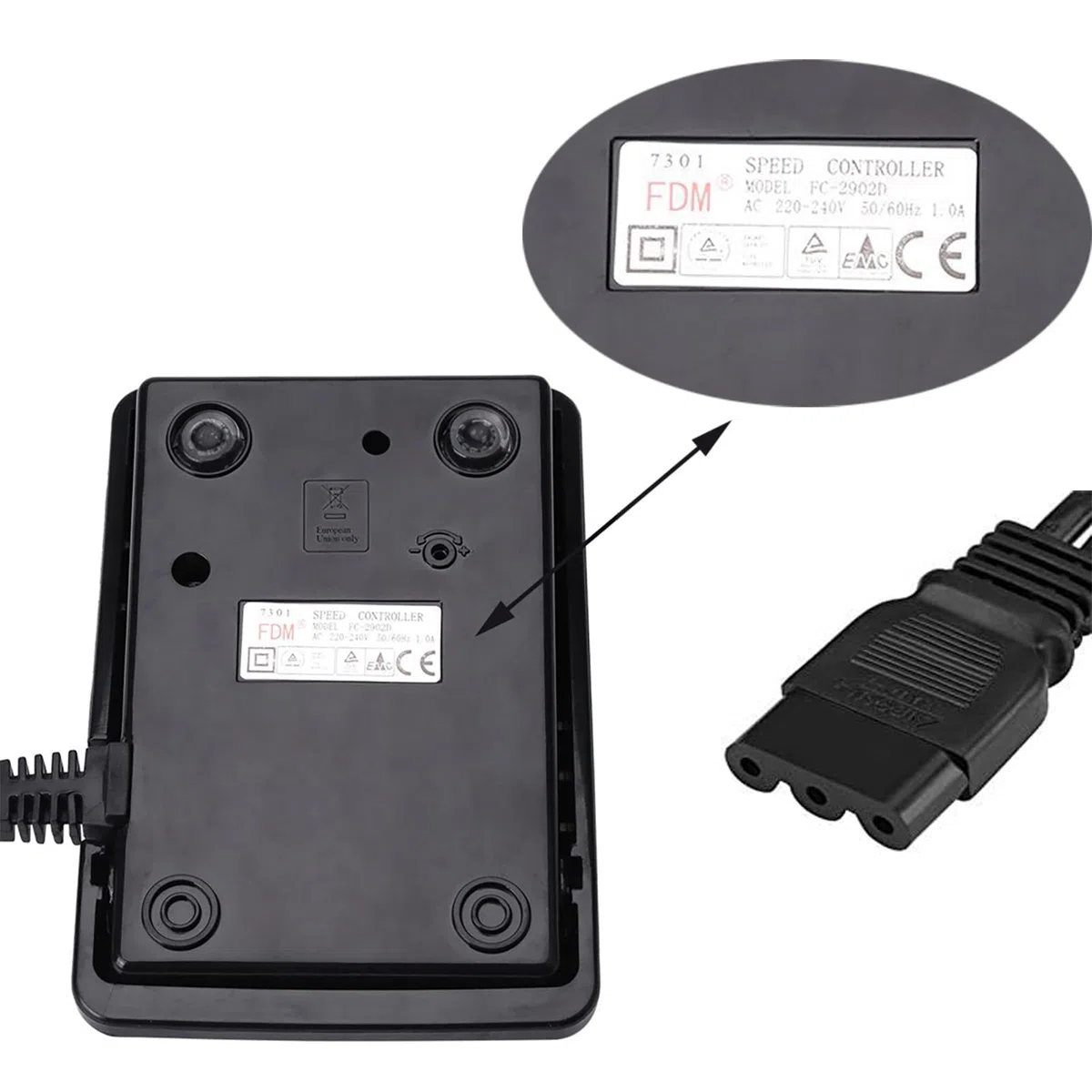 Macchina da Cucire a Pedale Elettronica (spina europea), Overlock, Controllo Pedale, 200-240 V, Pedale Originale per Nacchina da cucire Alfa, Elna, Janome, Alfa, Necchi