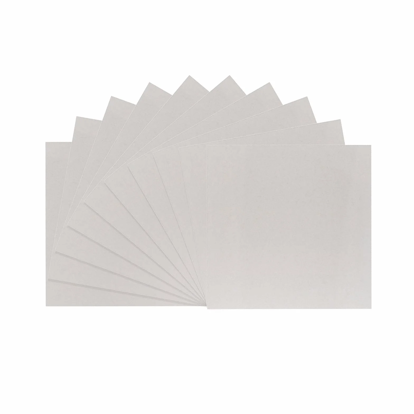 Vaessen Creative Cartone Grigio - Cartone da Rilegatura 30,5 x 30,5 cm - Spessore 1 mm - 10 Fogli - per Rilegatura, Scrapbooking e Journaling