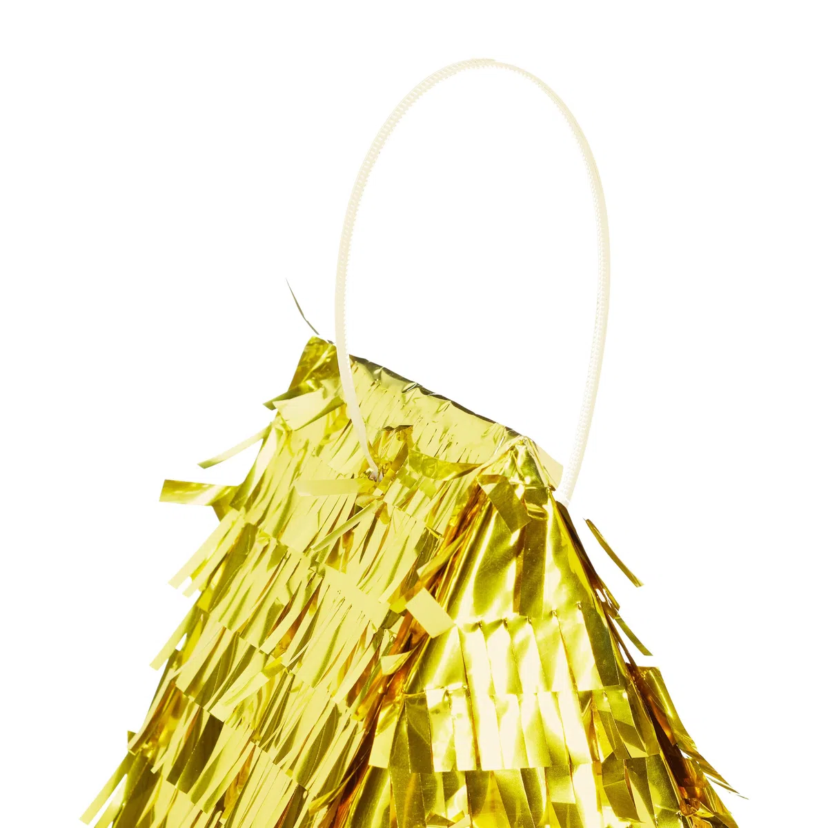 Relaxdays Piñata Stella Scintillante con Bastone e Maschera, da riempire, 43x45x9 cm, Oro