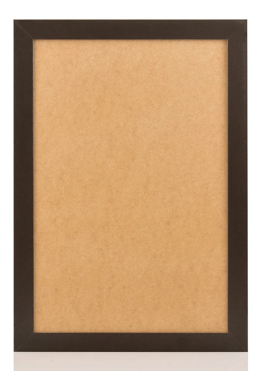Alice - Cornice portafoto 80x100 cm Nero MDF Vetro acrilico Senza immagine Passe-partout Ritratto