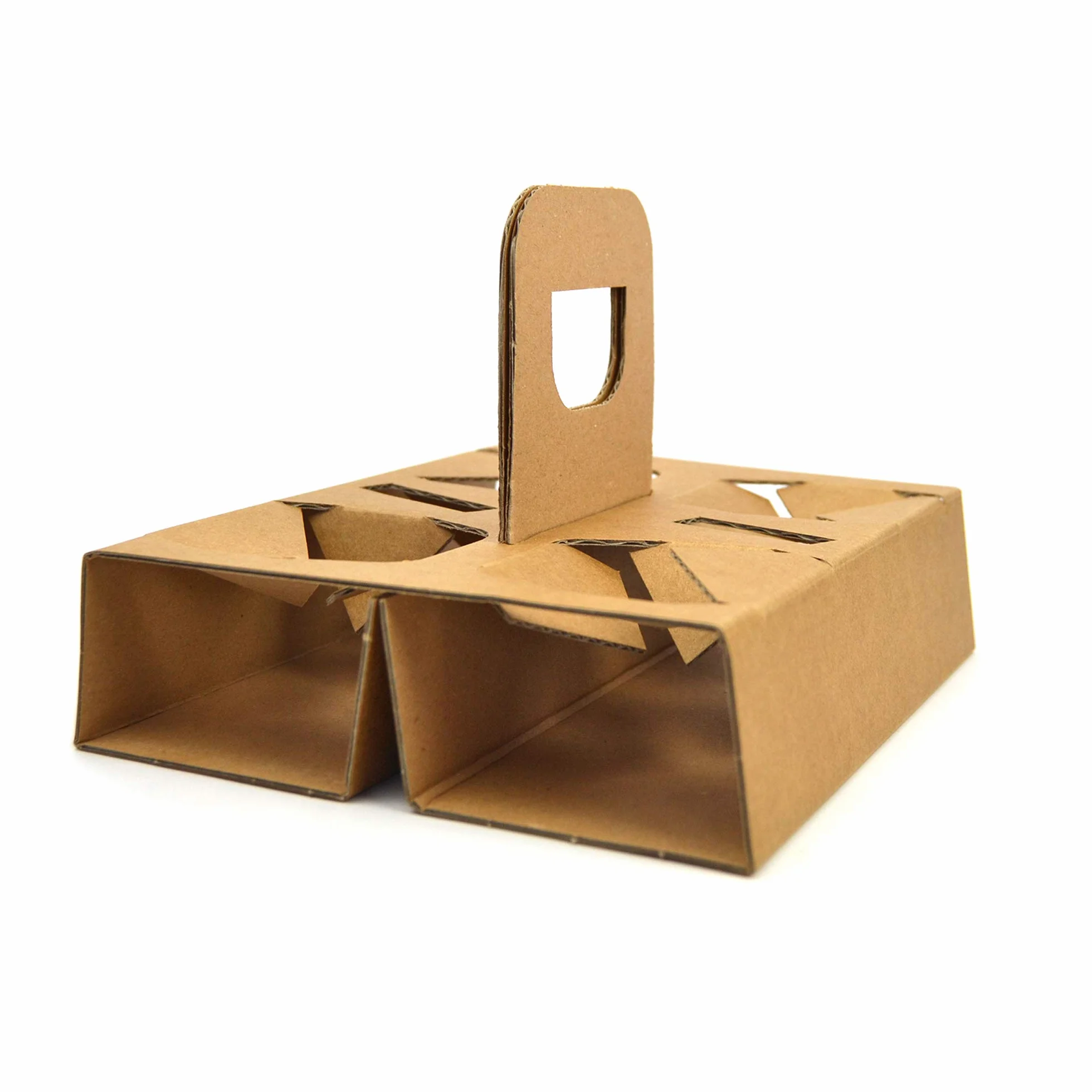 SDG PZ 300 Cestino in Carta Avana Porta Bicchieri 4 Fori per Caffe' da ASPORTO Coffee Cup Holder