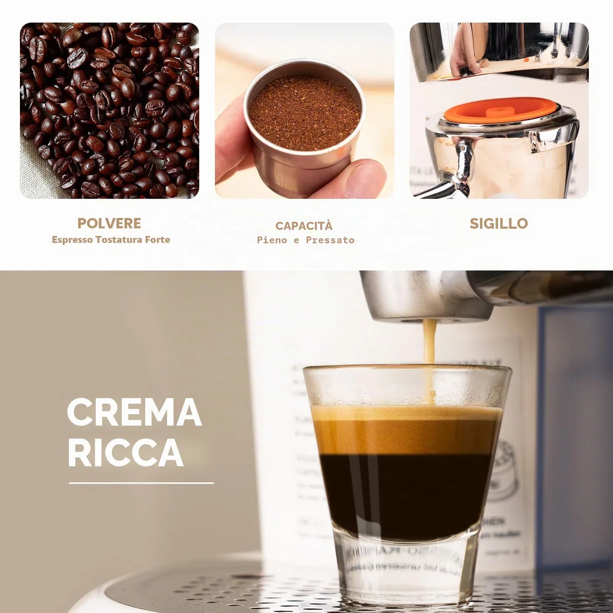 Filtro per cialde di caffè e filtro per cialde di caffè per macchina da espresso Illy Iper
