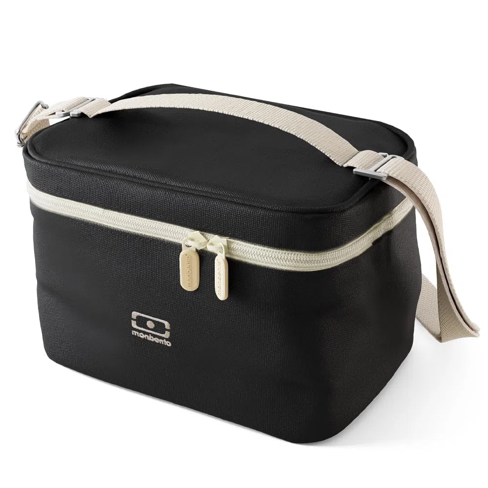 MONBENTO - Borsa Termica 5 L Arctic nero Onyx - Lunch Bag per Trasportare Portapranzo, Borraccia e Accessori per il Pranzo – Borsa Frigo con Tracolla Rimovibile – Ideale per Ufficio/Picnic