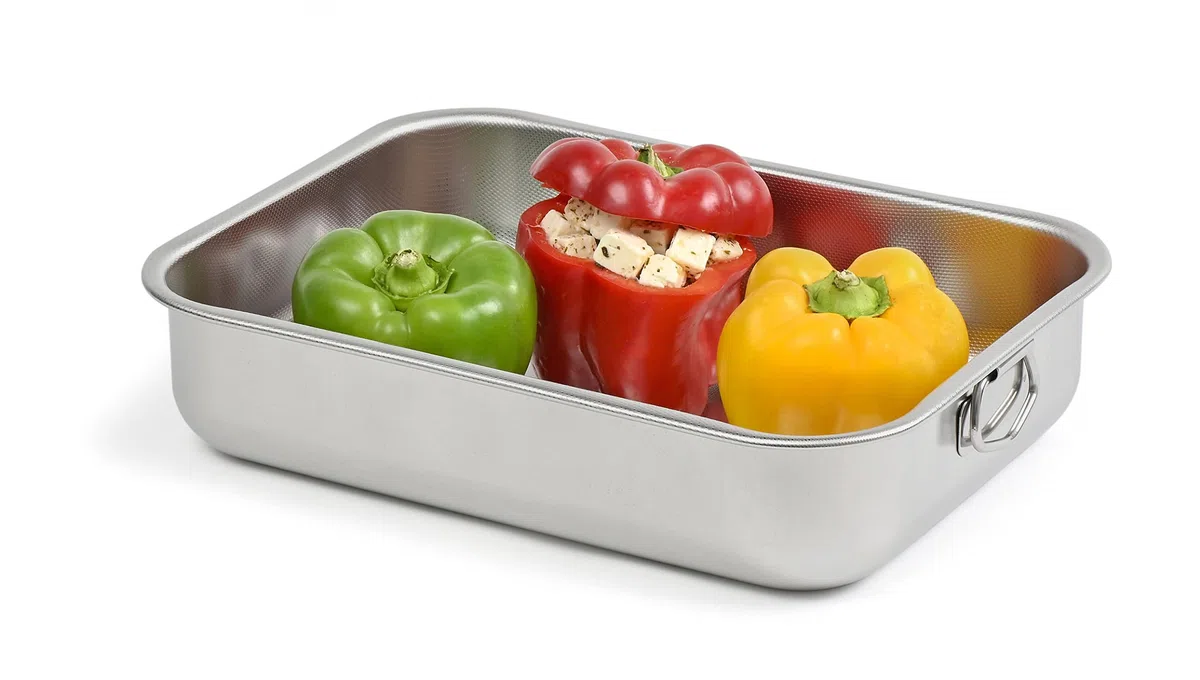 Steel Pan Rosticciera Teglia Inox/Inad.Alta Cm.40