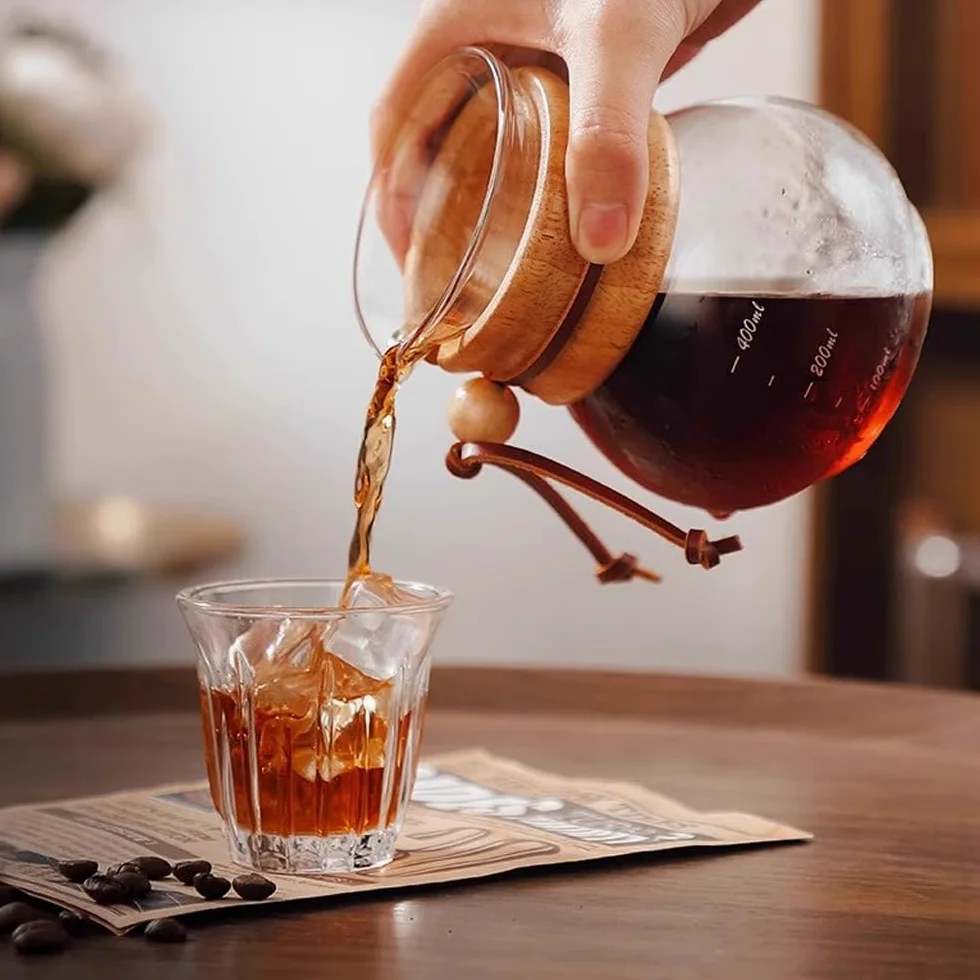 Cold Brew - Caffettiera con caraffa in vetro, per 1-4 tazze