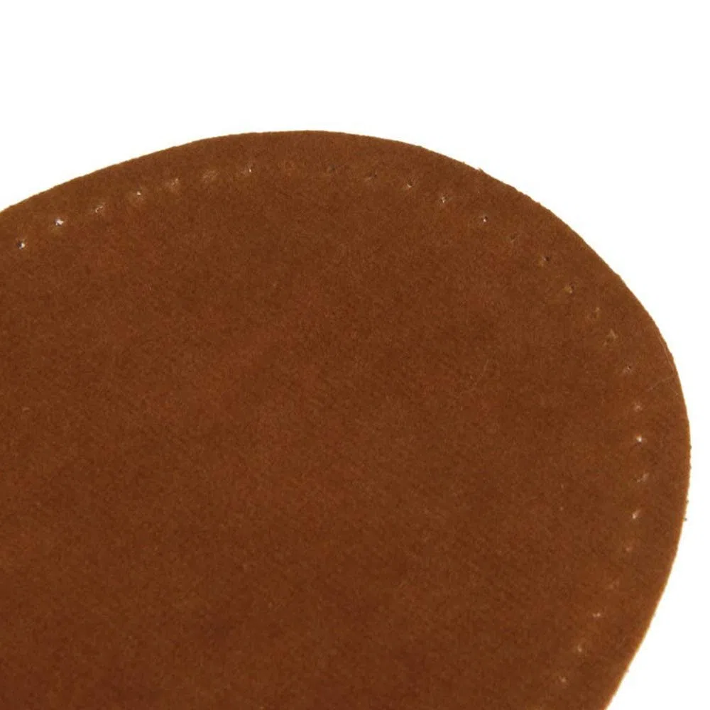 POFET 3 paia di ginocchiere ovali da cucire in camoscio per la riparazione di maglioni, colore: marrone/azzurro