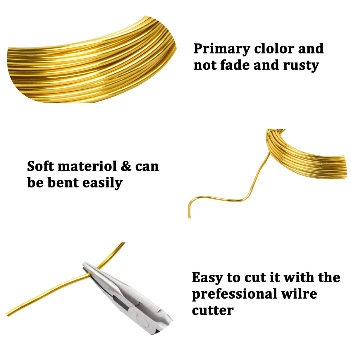 6 rotoli di filo di alluminio flessibile da 2 mm, per fai da te, 6 colori, filo di alluminio rotondo, per scultura fai da te, bicicletta, moto, modellazione, 10 m per rotolo