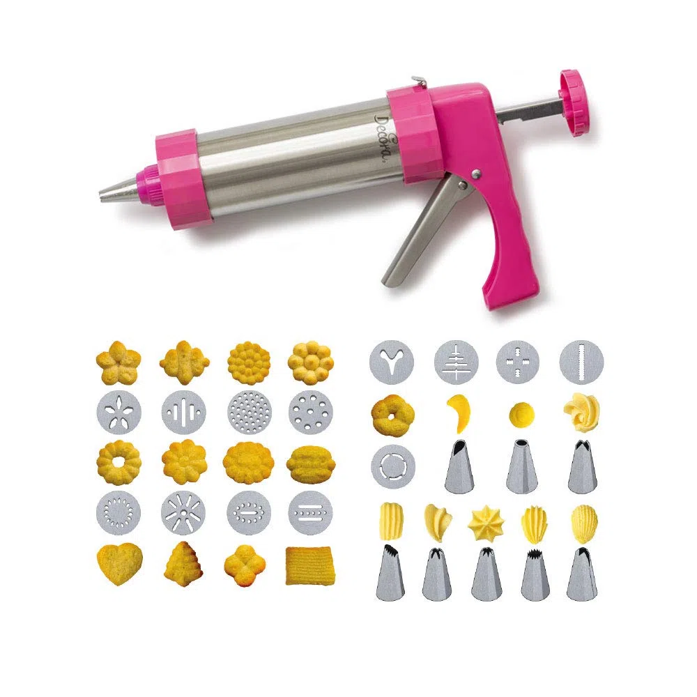 Decora 0142010 Pistola Per Biscotti Con 13 Trafile E 8 Beccucci