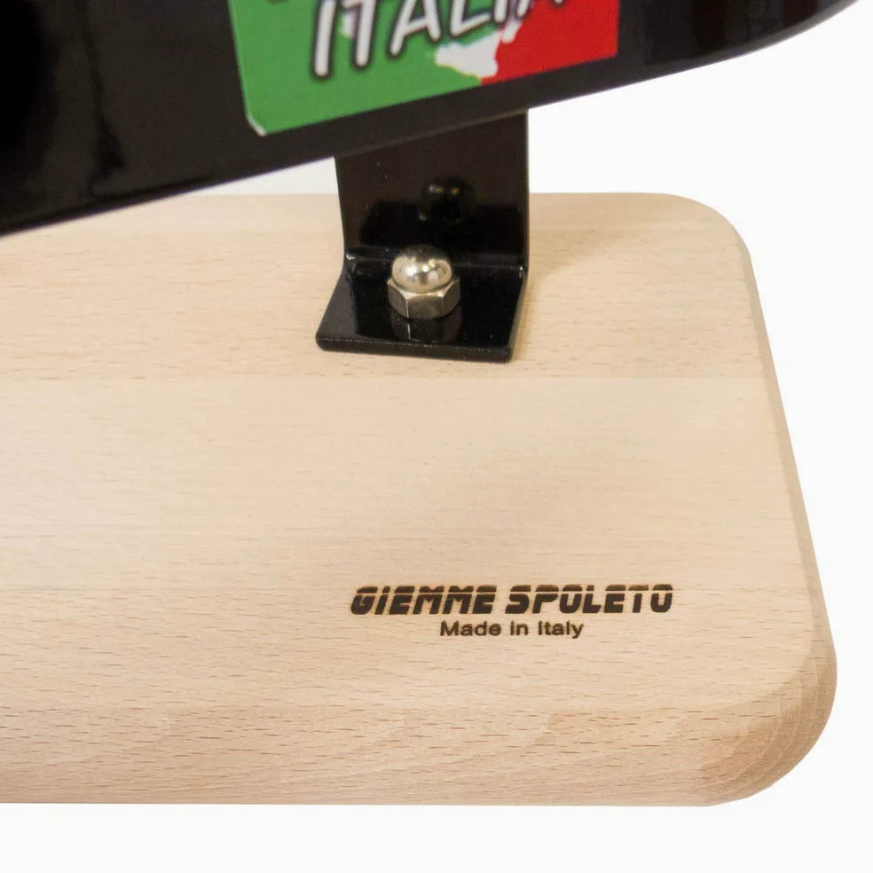 GIEMME Porta Prosciutto Professionale, Morsa per Il Taglio del prosciutto, Fermaprosciutto in Legno e Ferro