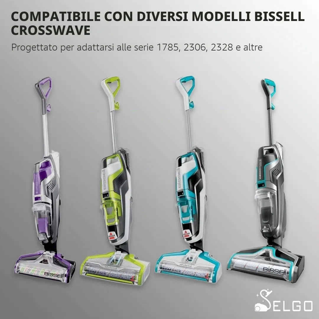 Serbatoio di ricambio per aspirapolvere e mocio Bissell CrossWave & CrossWave Pet Pro bagnato/asciutto, per serie 3888A, 1785, 2306, 2328 e altro, OEM #1614237 e 1609593