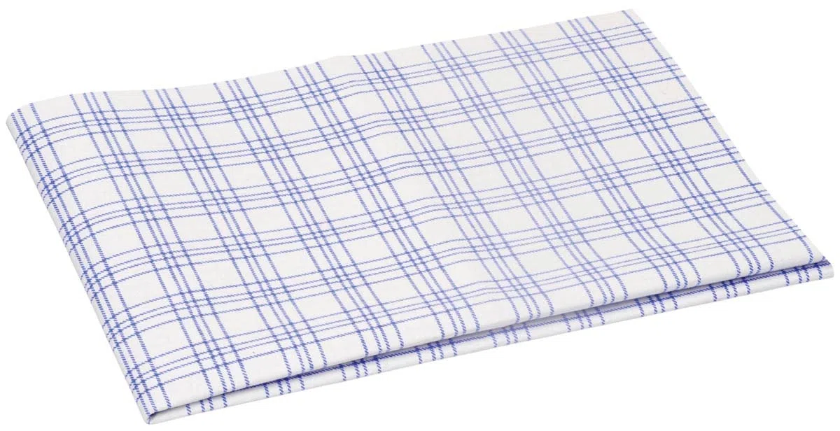 Vileda Professional Panno in Microfibra MicroFaser,Bianco/Blu,60X40 cm,3 Pezzi,Panno in Microfibra ad Alte Prestazioni per Residui di Grasso e Impronte Digitali,Pulizia senza Aloni, per Ristorazione