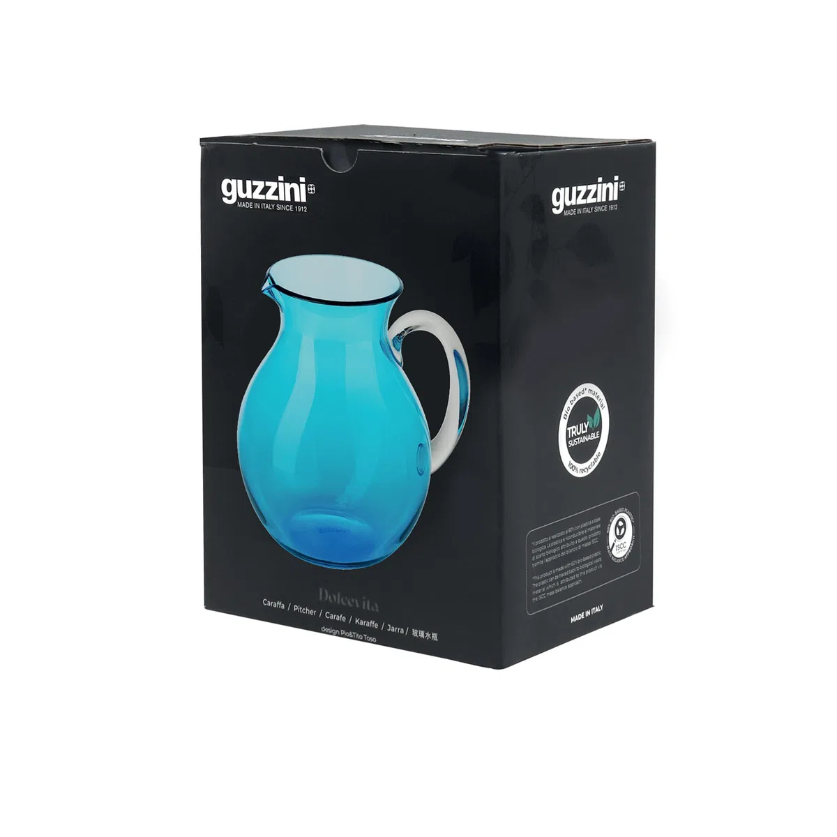 Guzzini - Caraffa "Balloon", Bio-based plastic, Madreperla,"DOLCEVITA"