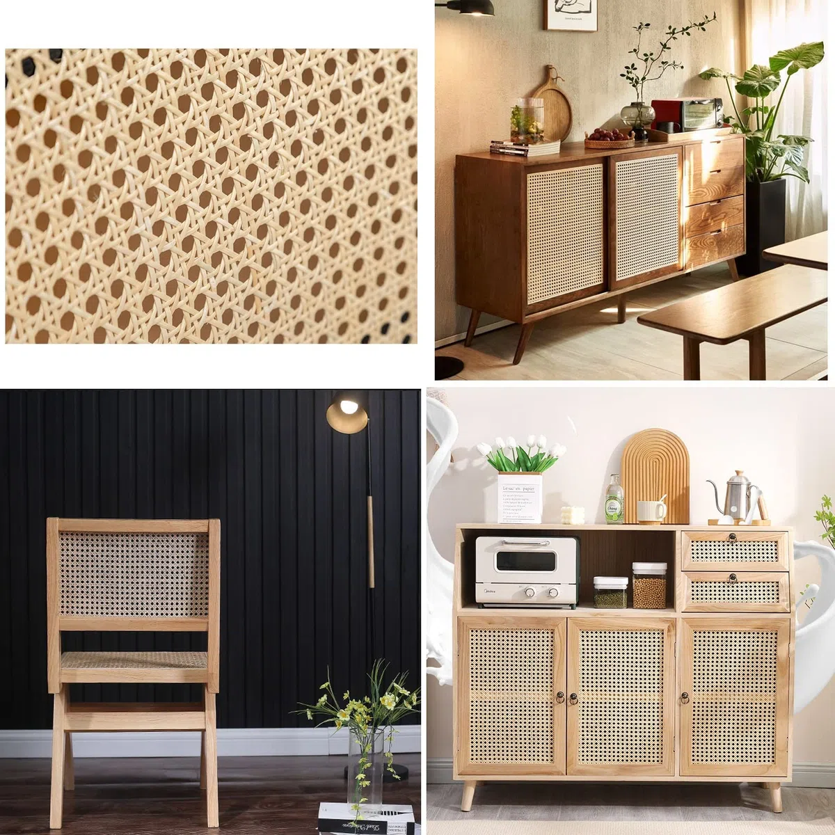 Rattan Rotolo Paglia di Vienna per Sedie Sgabelli,Sostituzione per Sedie Thonet Bistrot,Rotolo di Fettuccia in Rattan Naturale,Foglio di Tessitura di Canna Vimini Sedia per Riparazione Seduta Rattan (