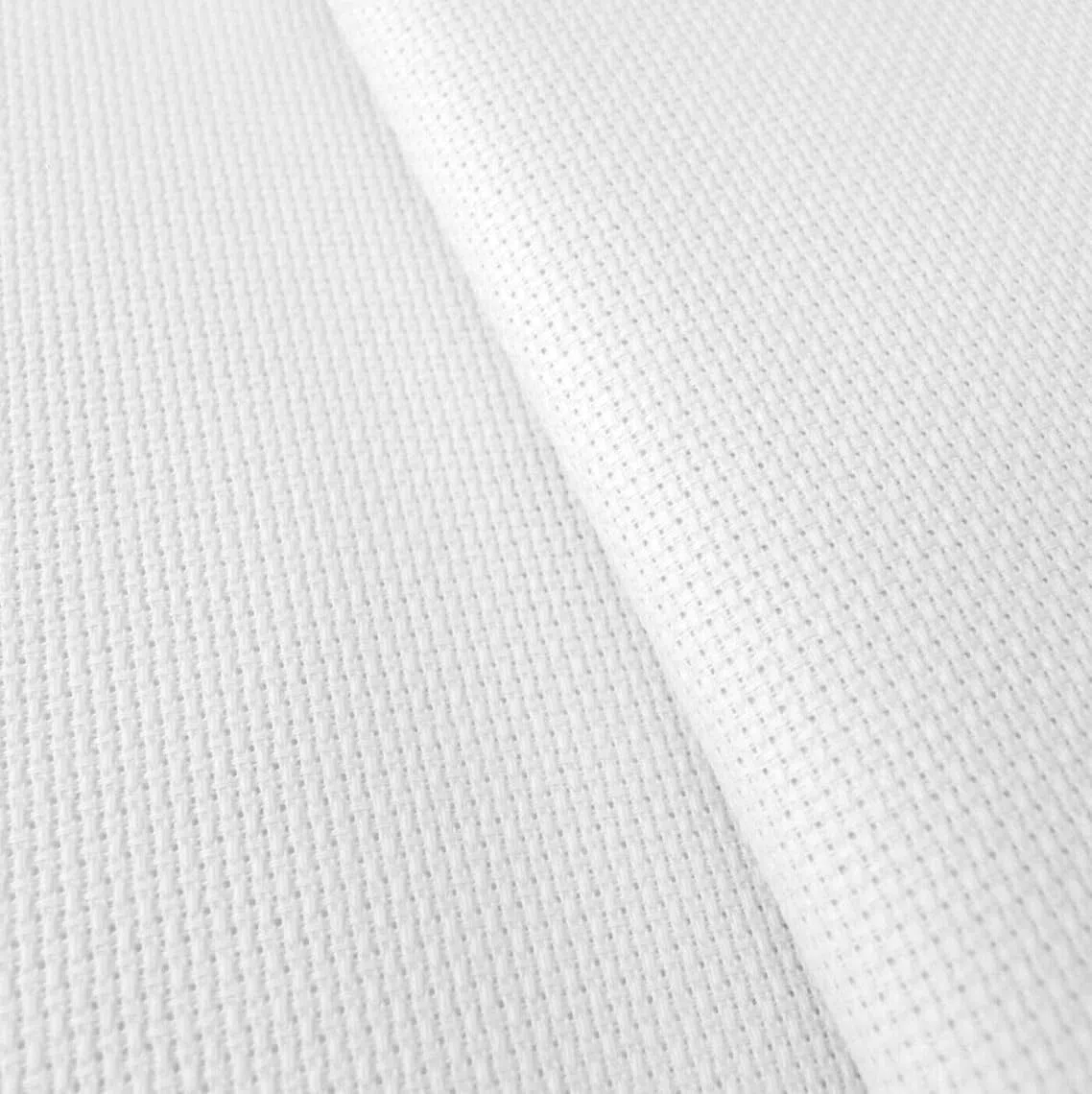 Tela Aida-Stern 100% cotone | 14 ct. - 5,4 punti/cm | Ideale per Schemi Punto Croce (110X100 cm Bianco)