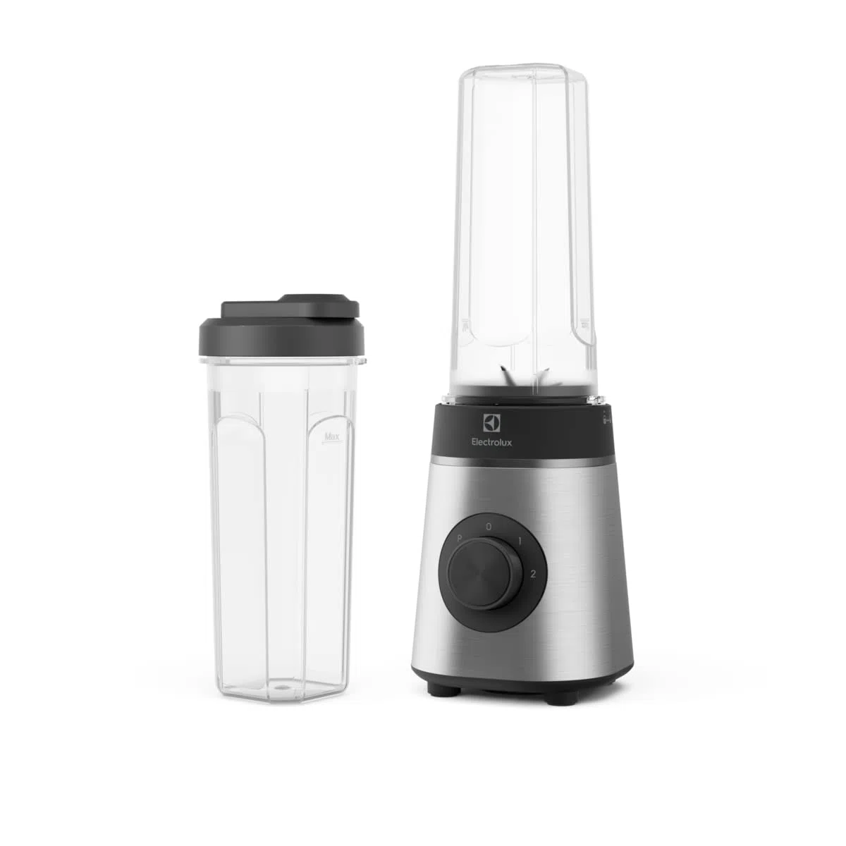 Electrolux Create 4 Blender E4SB1-4ST, frullatore sportivo, bottiglia da asporto inclusa, funzione a due velocità, funzione a impulsi, 350 W, Acciaio inossidabile
