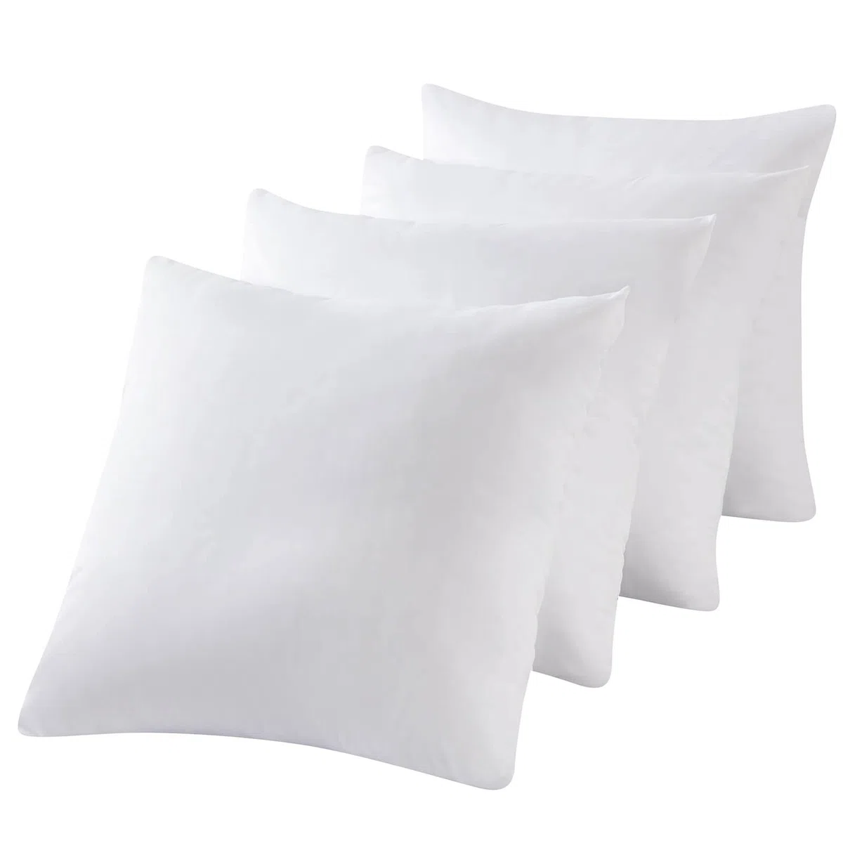 Confezione da 4 federe impermeabili a prova di piuma, con cerniera, 45,7 x 45,7 cm, per cuscini quadrati