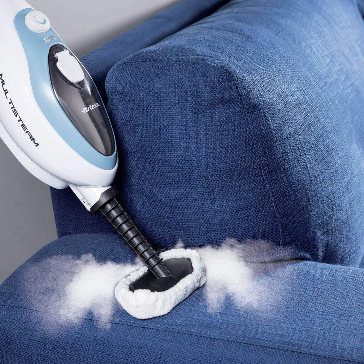 Ariete 4169 Steam Mop Scopa Lavapavimenti a Vapore con Manico Pieghevole, 1500W, Bianco e Azzurro