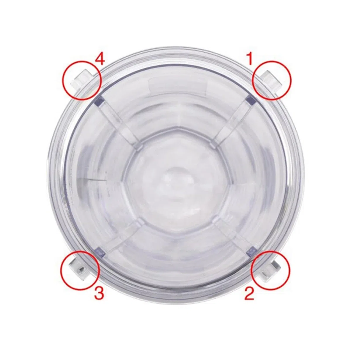 Parti di Ricambio for frullatore, Compatibile con Ninja, Lama for estrattore con Tazza da 24 Oz e 7 Alette, Compatibile con Nutri Auto IQ BN801 SS101 BL480-30 BL641