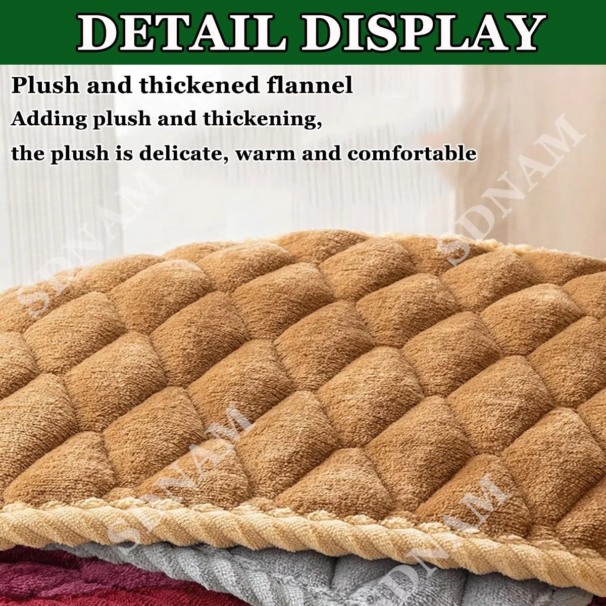 Cuscino per Sedia Quadrato 30x30/35x35/40x40/45x45cm, Sgabello da Bar, Cuscino per Seduta, Adatto per casa, Seggiolino Auto, Sedia da Ufficio e Tutte Le sedie(F4,4pcs 30 x30cm)