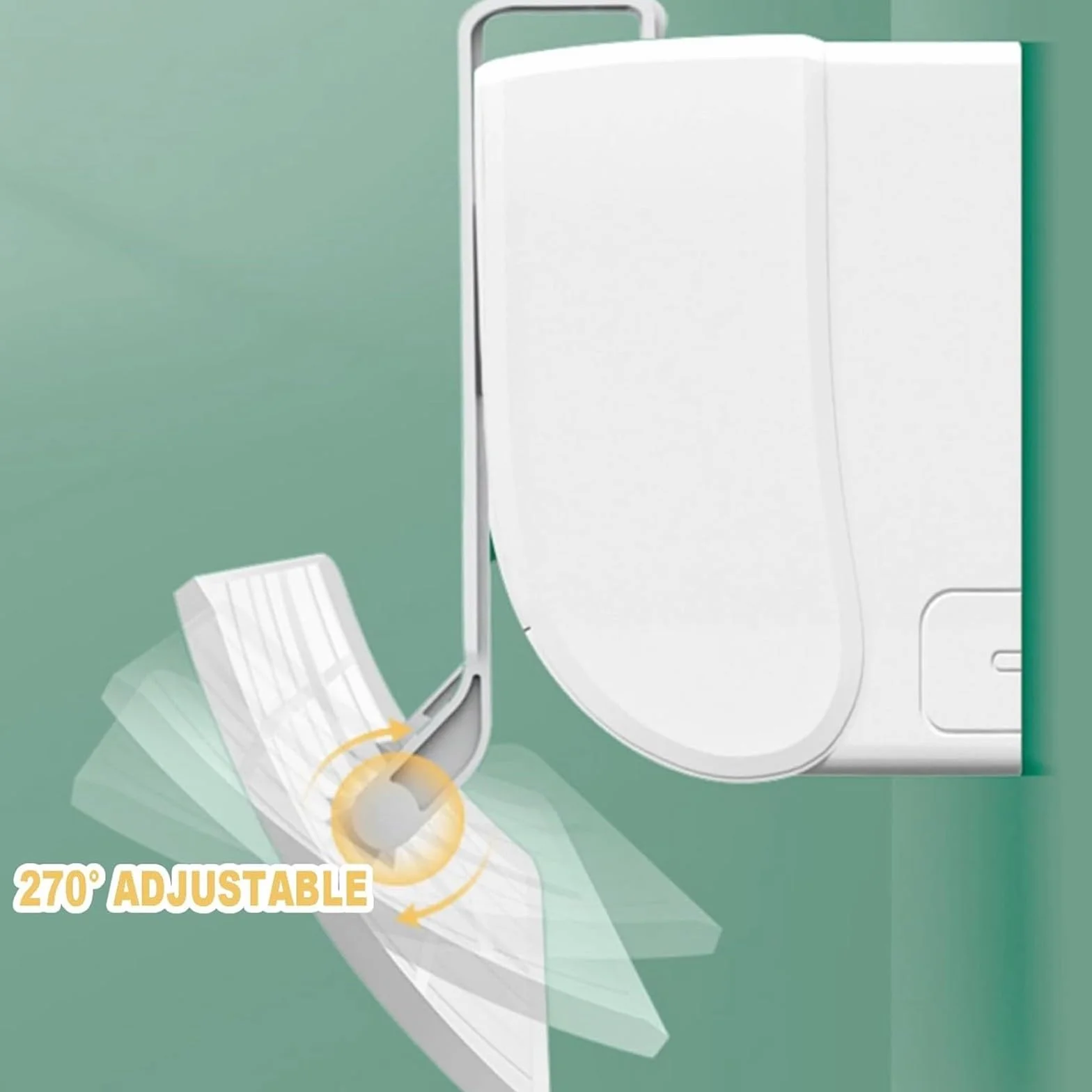 Deflettore Condizionatore Universale Parete Regolabile Parabrezza Aria Fredda Calda Casa Ufficio Anziani Neonati Gravidanza Bianco