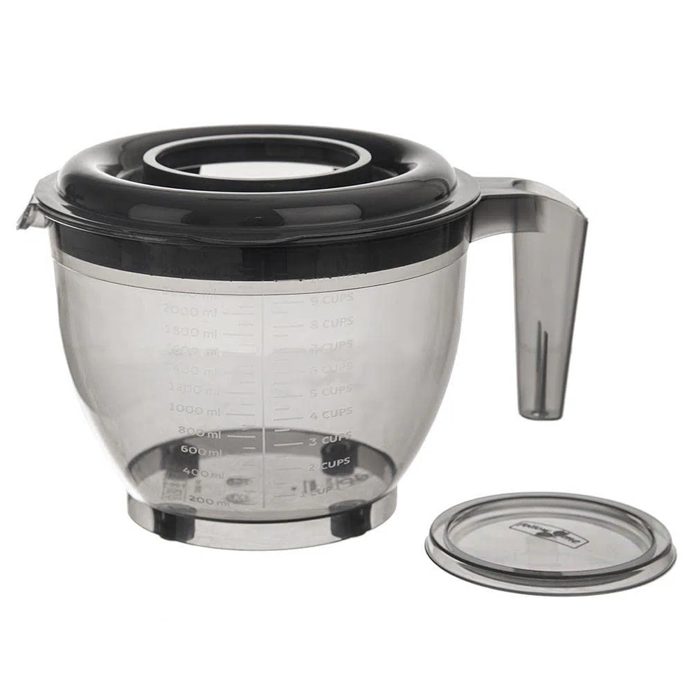Ciotola da cucina con coperchio paraspruzzi con manico robusto, per alimenti, 2,5 l