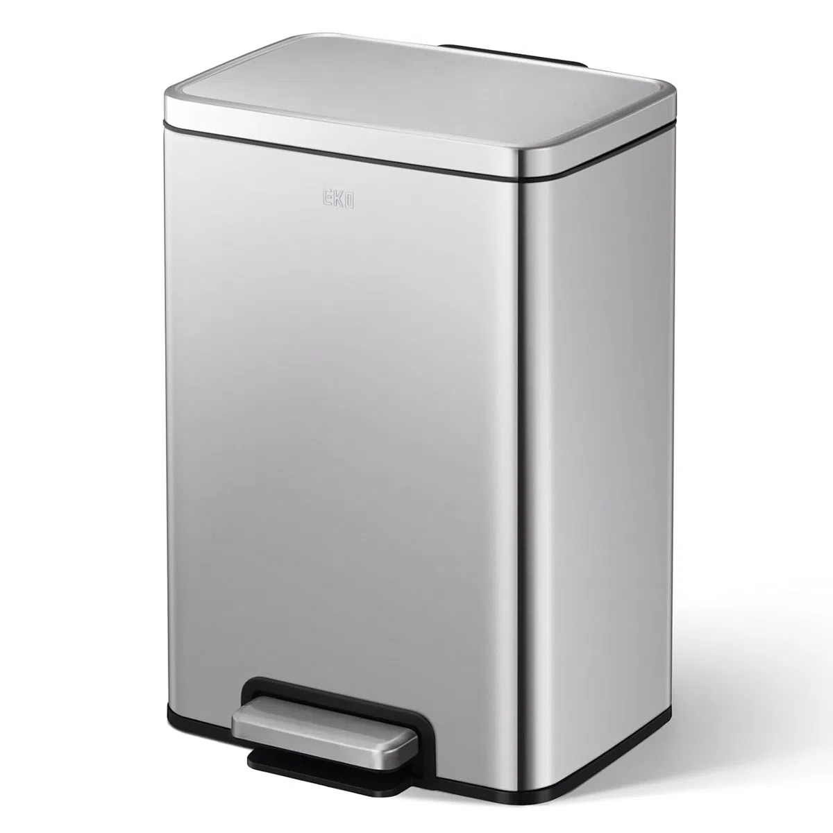 Pattumiera EKO Madison 20L in Acciaio Spazzolato, pattumiera per rifiuti da Cucina, Pedale Resistente, pattumiera per Bagno, Chiusura Ammortizzata, pattumiere, pattumiere per Bagno