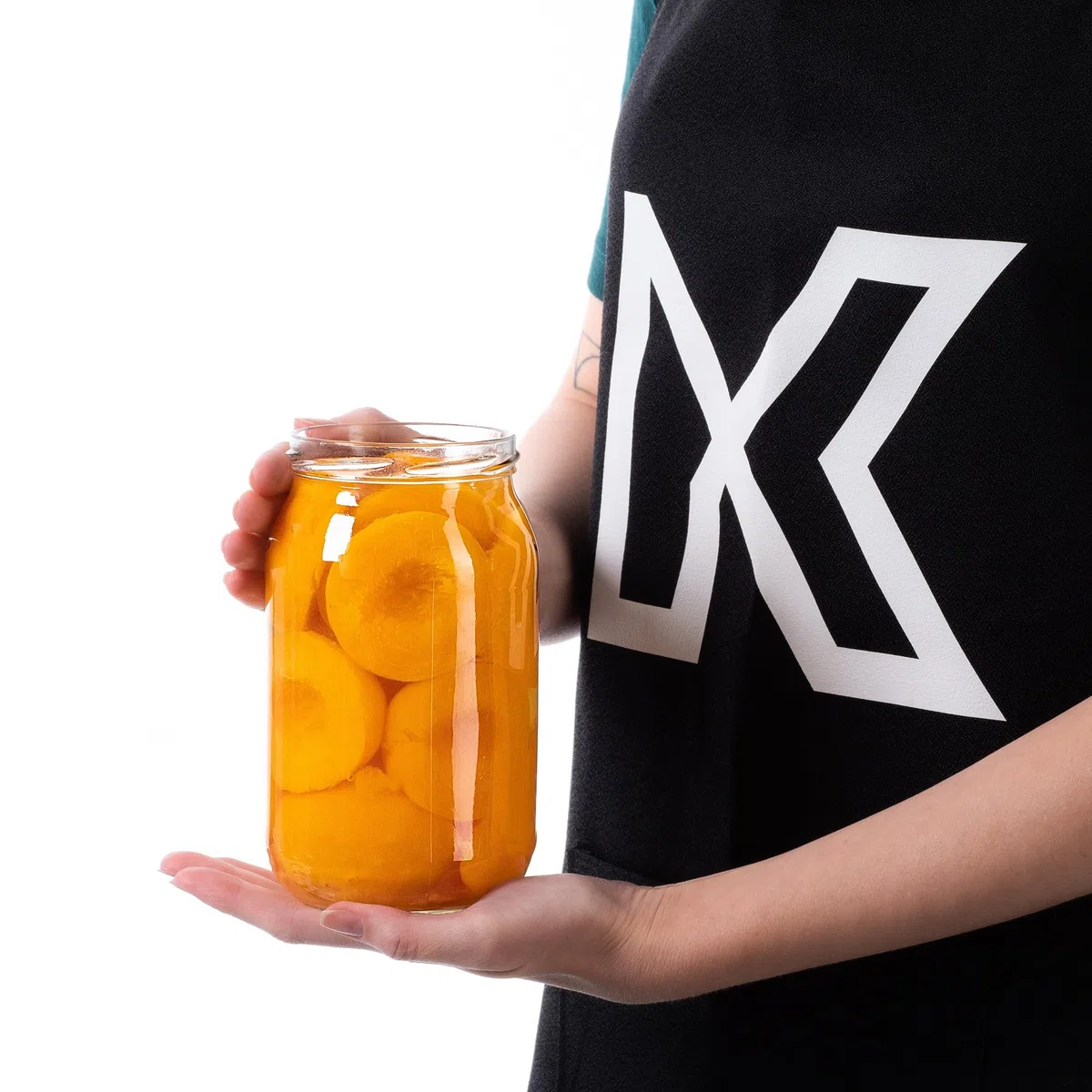 KADAX Set di 8 Grandi barattoli in Vetro 900ml Ø82 Nero Opaco – Tappo a Vite ermetico, per Conserve, sottaceti, Verdure lacto-fermentate e marmellate Fatte in casa