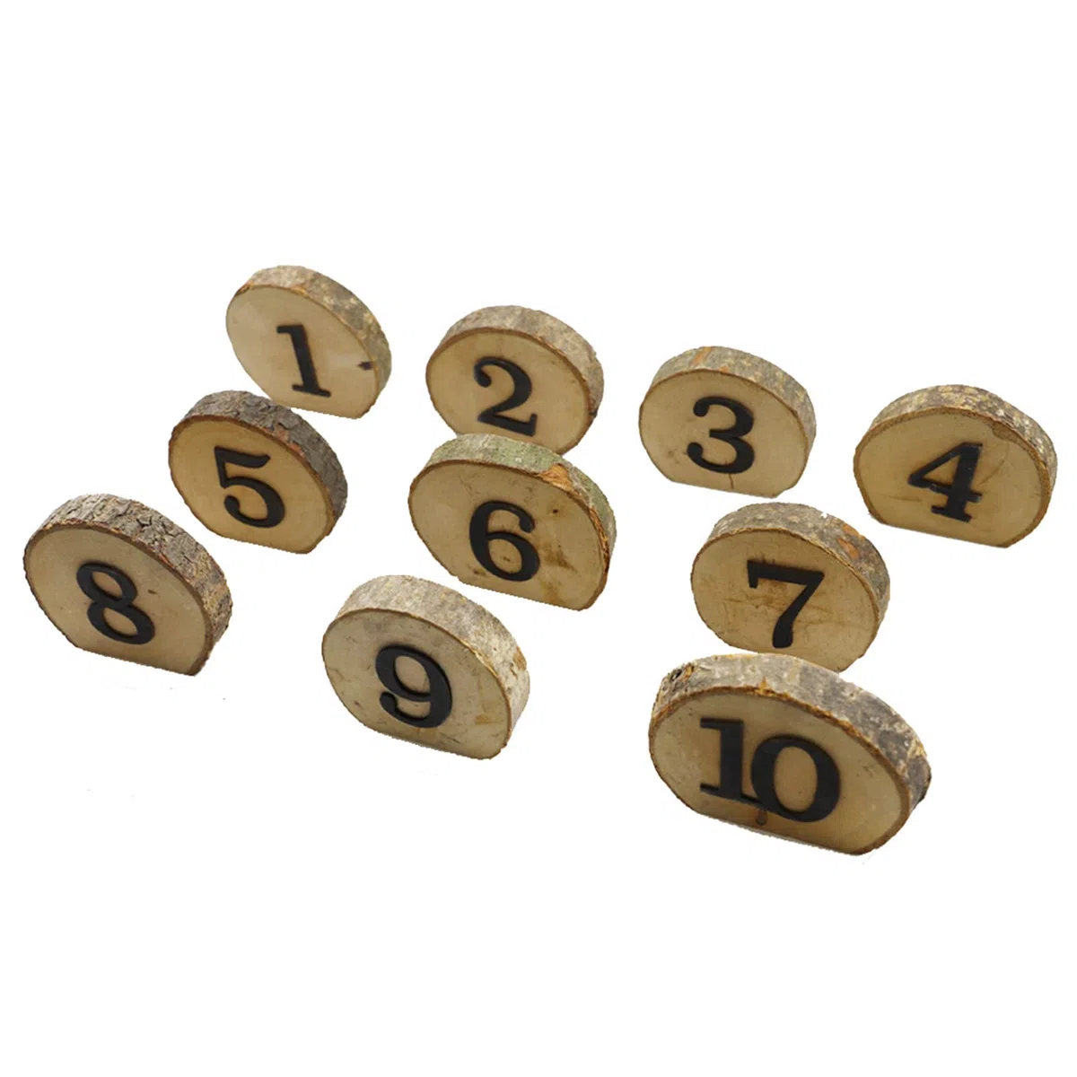 Andoer Numero da Tavola per Matrimonio, 1-10 Numero da Tavola in Legno, Decorazione da Festa Rustica per Matrimonio, Blocchi Numeri Professionali per Ricevimento di Nozze e Decorazioni per Festa a