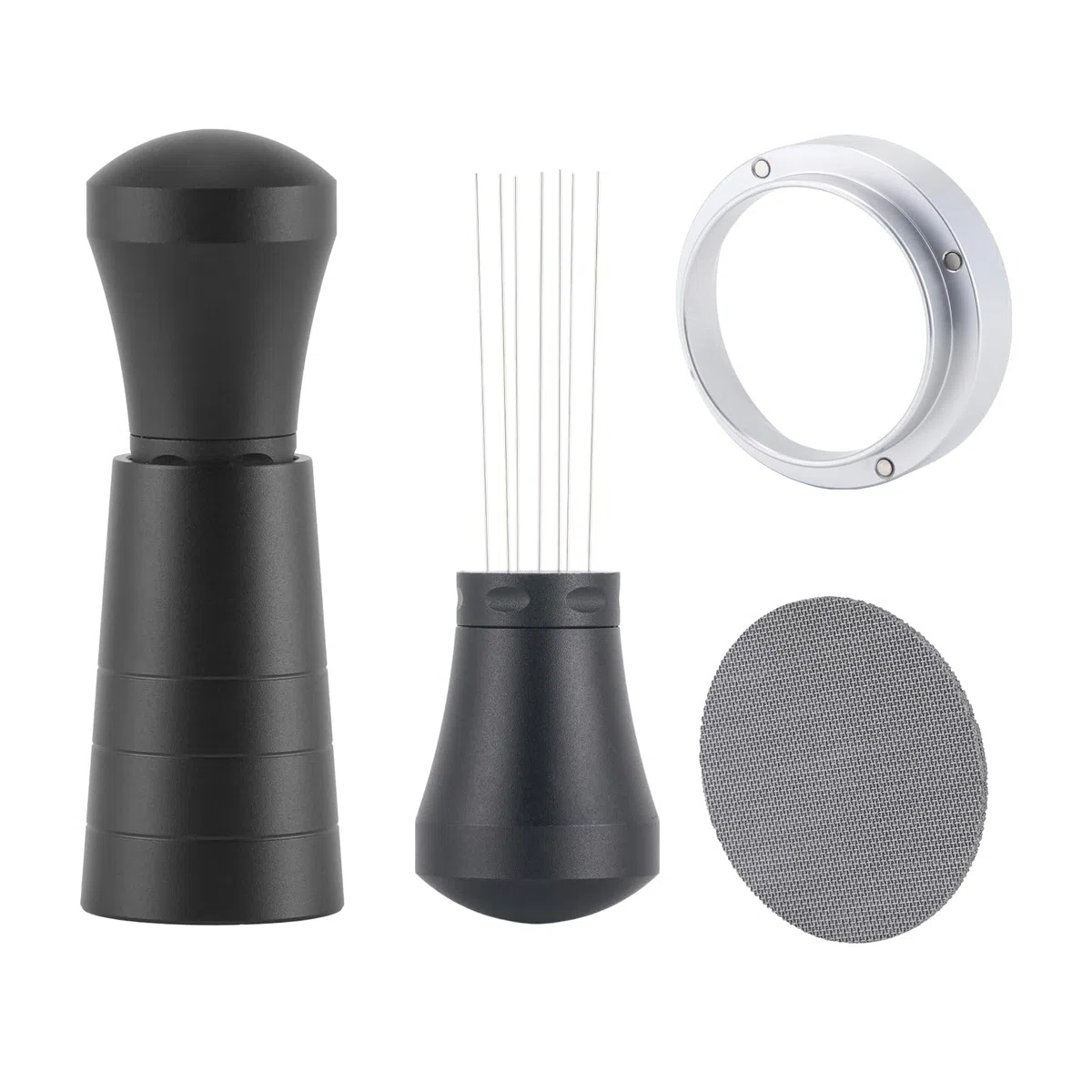 Kit Accessori Caffè Espresso 51 mm, WDT Tool, Anello Dosatore e Puck Screen 51 mm, Set Barista per Portafiltro 51mm, Accessori per Macchine da Caffè Espresso