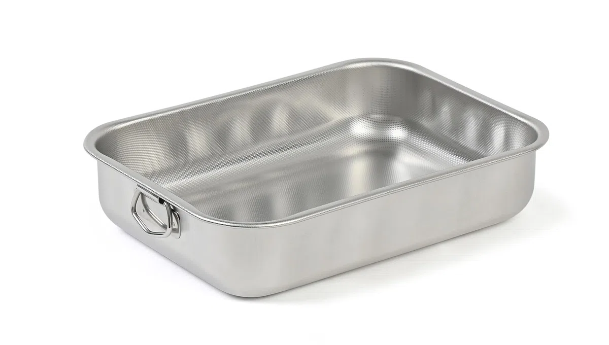 Steel Pan Rosticciera Teglia Inox/Inad.Alta Cm.40