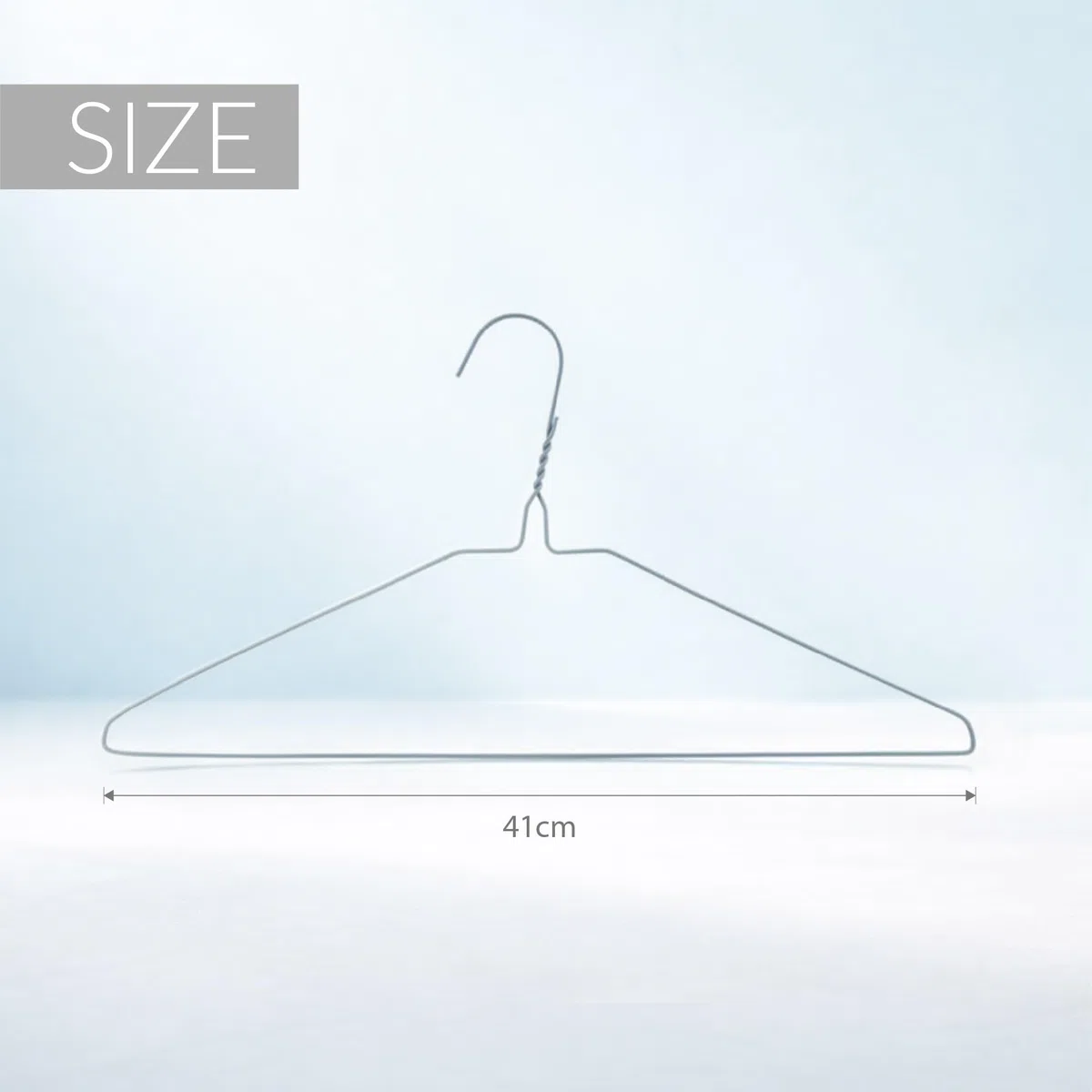 Hangerworld 50 Grucce in Metallo Bianco 40cm Salvaspazio Extra Strong per Lavanderia