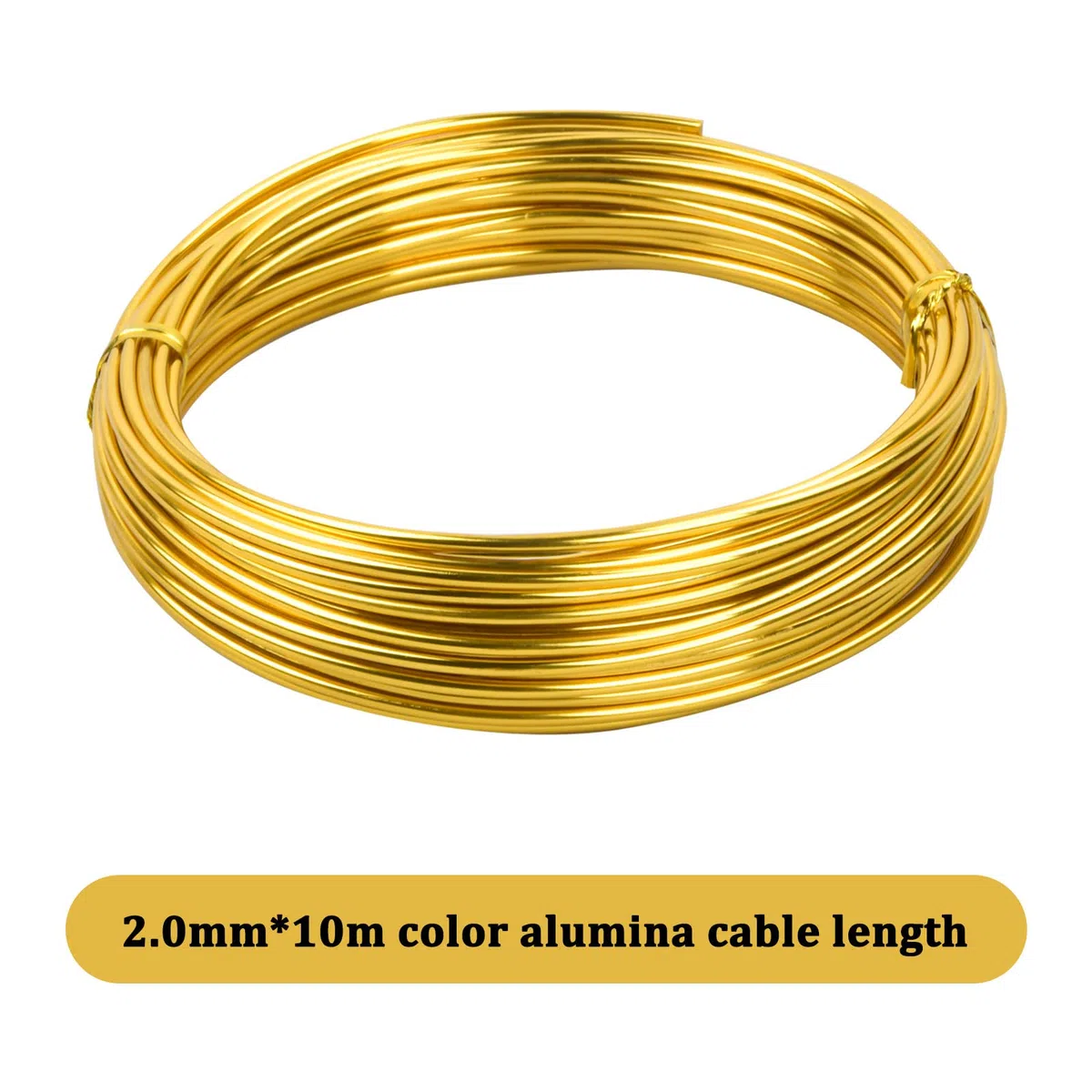 6 rotoli di filo di alluminio flessibile da 2 mm, per fai da te, 6 colori, filo di alluminio rotondo, per scultura fai da te, bicicletta, moto, modellazione, 10 m per rotolo
