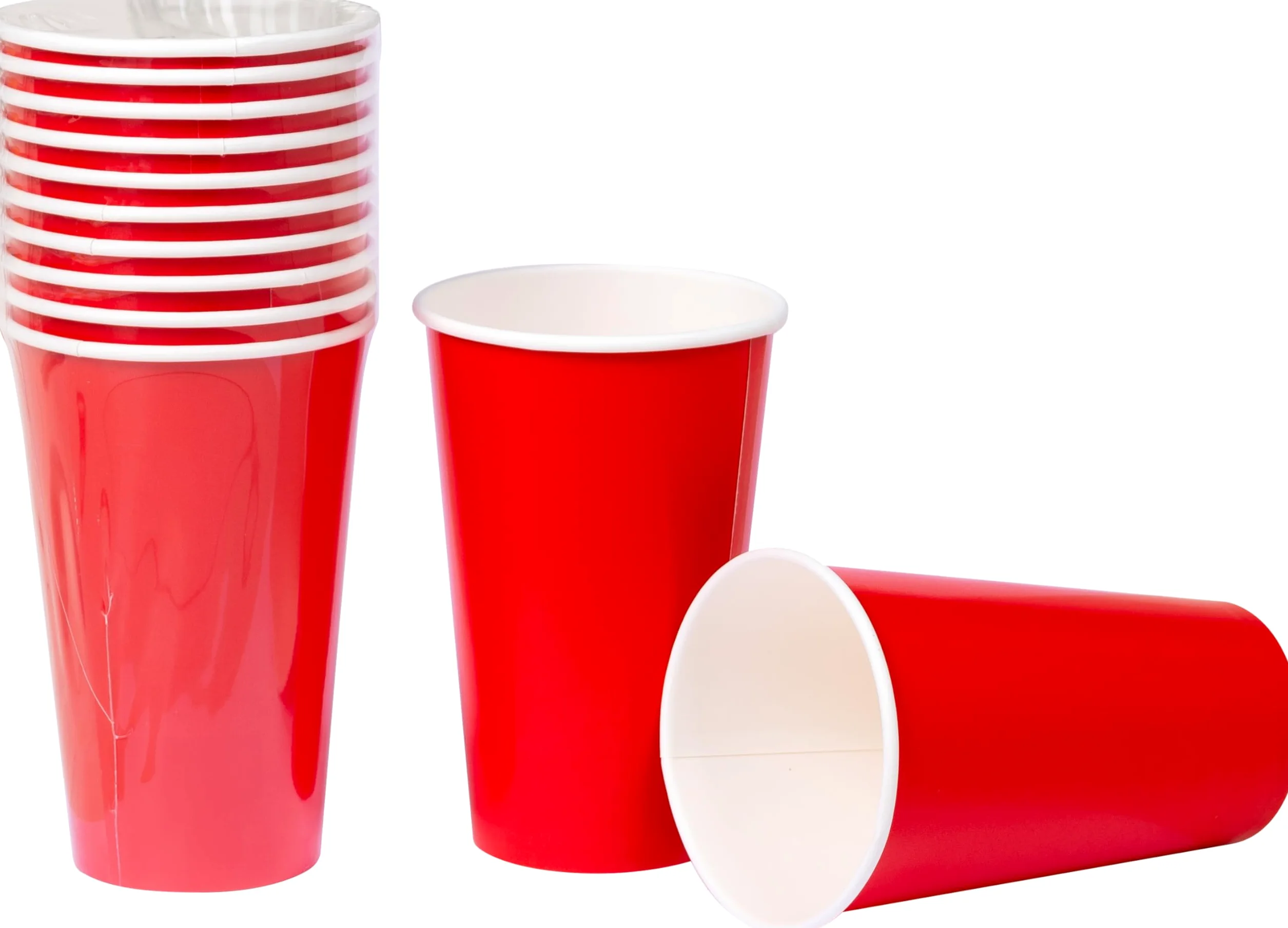 HEKU Set usa e getta, 120 pezzi, bandiera americana, incluso piatto di carta con motivo, bicchiere per feste (0,473 l) e tovaglioli (33 x 33 cm), ideale per feste ed eventi