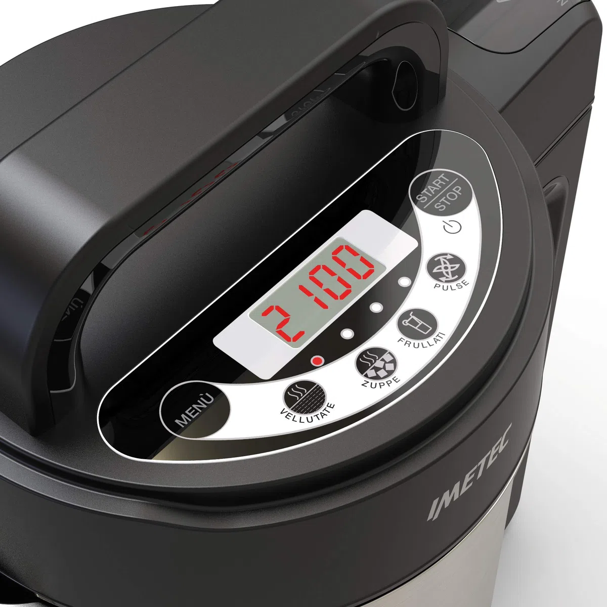 Imetec Sm 1000 Soup Maker, Cuoce E Frulla, 3 Programmi Automatici, Vellutate, Zuppe E Frullati, 6 Porzioni, Lame Seghettate Acciaio Inox, Con Ricettario, 900 W, 1.6 Litri
