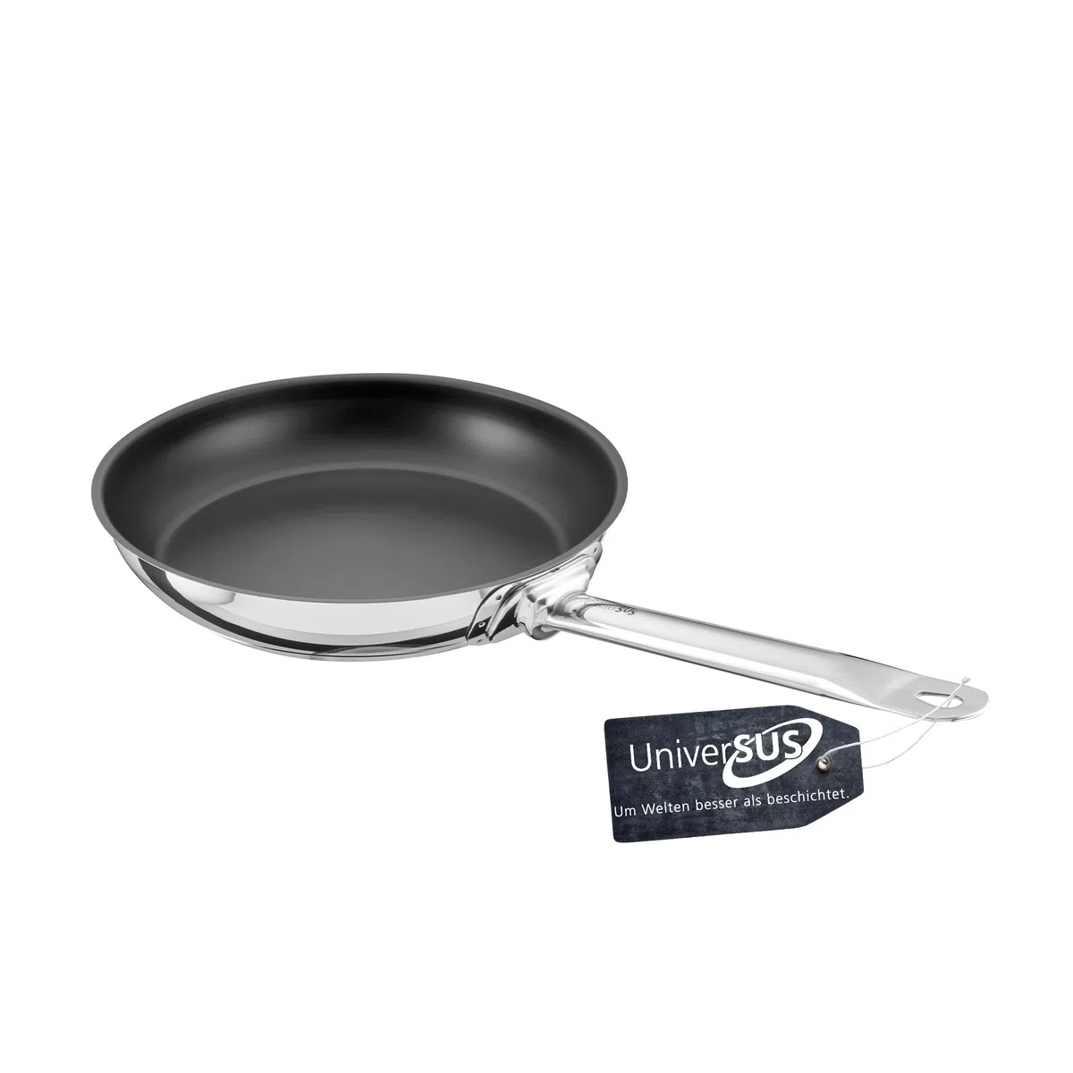 GastroSUS Industar PLUS 163150-24 - Padella in acciaio inox a induzione, 24 cm