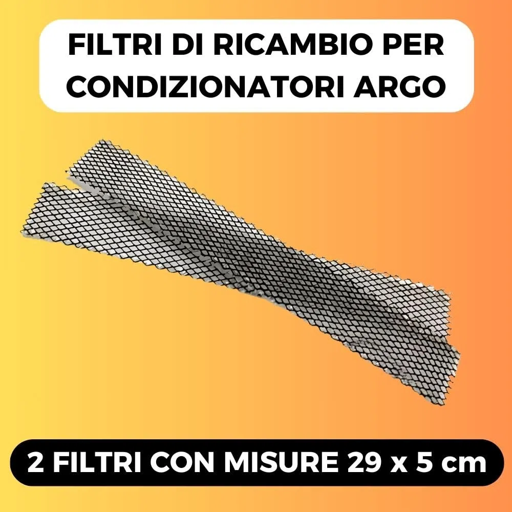 2 Filtri Condizionatore (290x50mm) Filtro Aria Condizionata, Sostitutivo per Filtri PANASONIC, Ricambi Climatizzatore, Condizionatori: ARGO AWR 508 509 512 CL HL AWS 20 26 35H AWI PROFESSIONAL