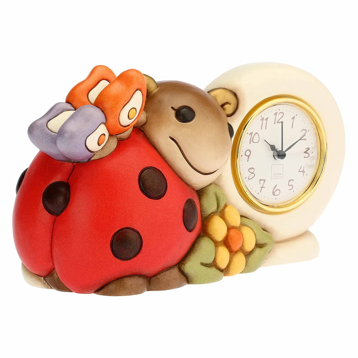 THUN - Orologio da Tavolo con Coccinella