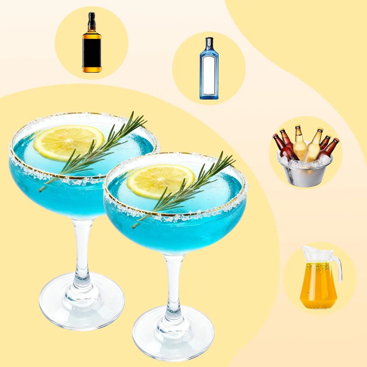 Martini Bicchieri da cocktail | Set da 6 | 235 ml | Bicchieri da champagne Gin & Tonic, Cosmopolitan, Manhattan, Tequila, Bar, Fancy Mixology, ecc., Moderni bicchieri angolari senza BPA