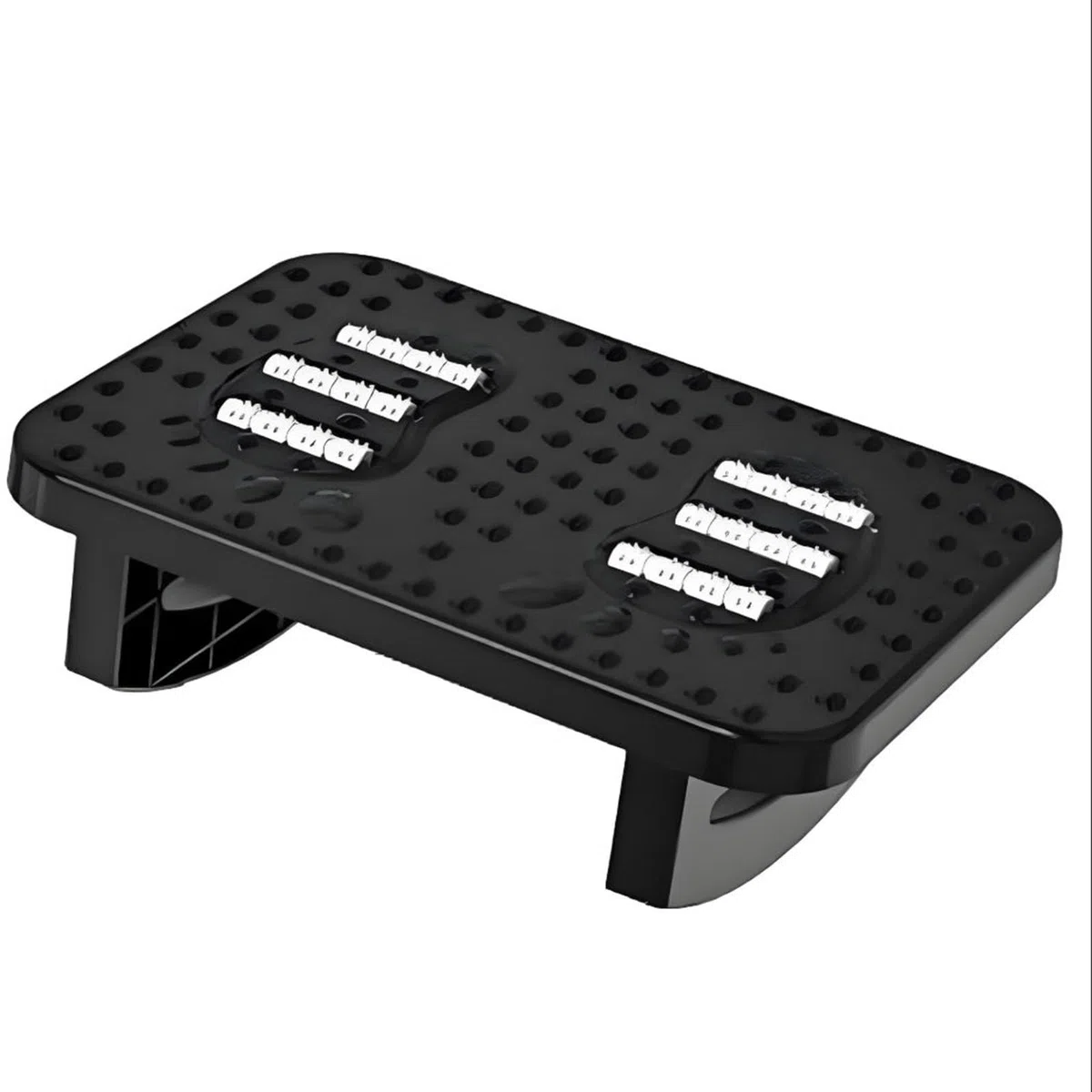 Poggiapiedi per la salute delle gambe, poggiapiedi per l'oscillazione delle gambe, supporto scientifico per le gambe, utilizzo multi-sito, adatto per ufficio/casa(black,33.5 * 24 * 11cm)