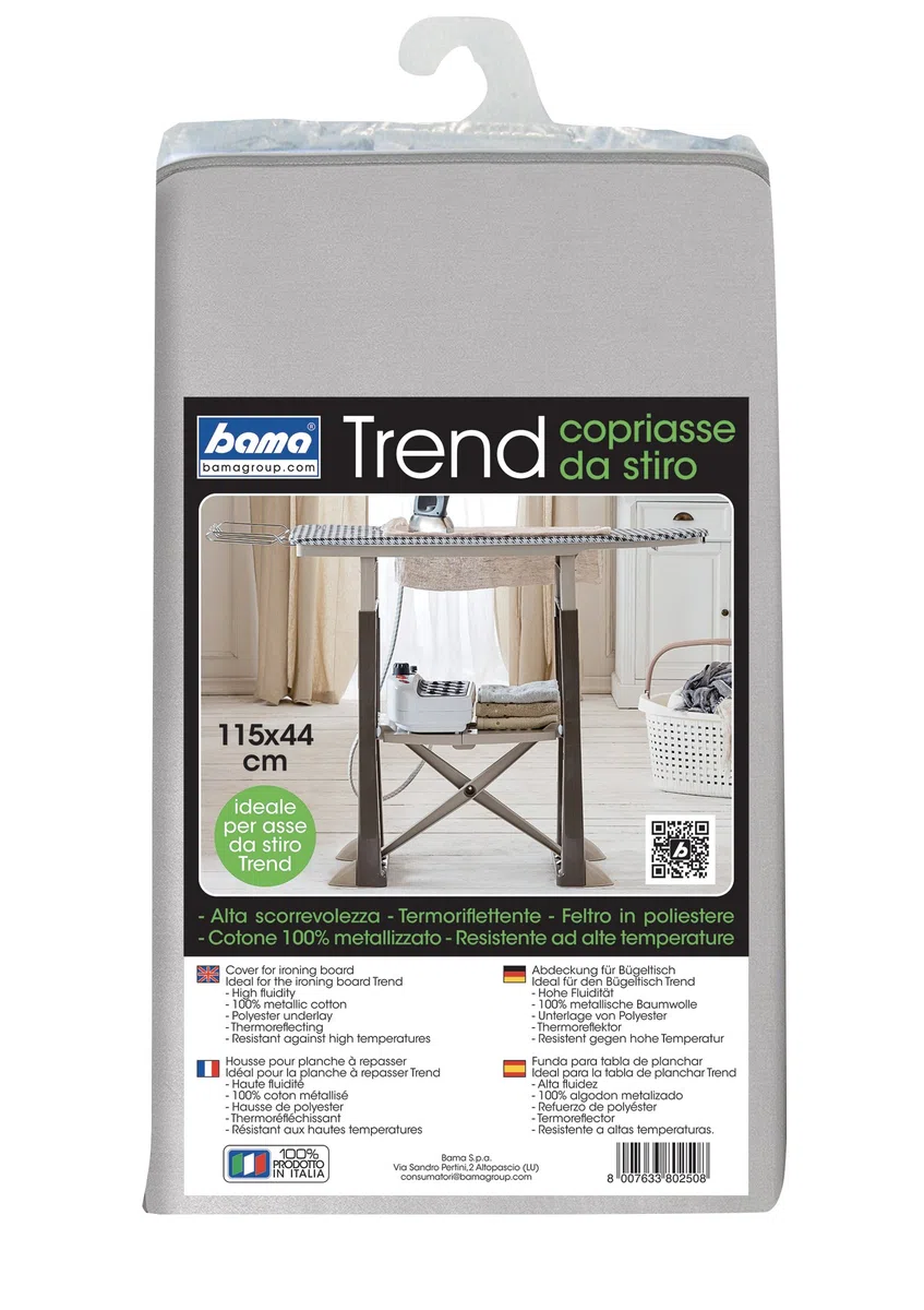 Bama 80250 Copriasse da Stiro, Cotone, 113 x 44 x 0.5 cm