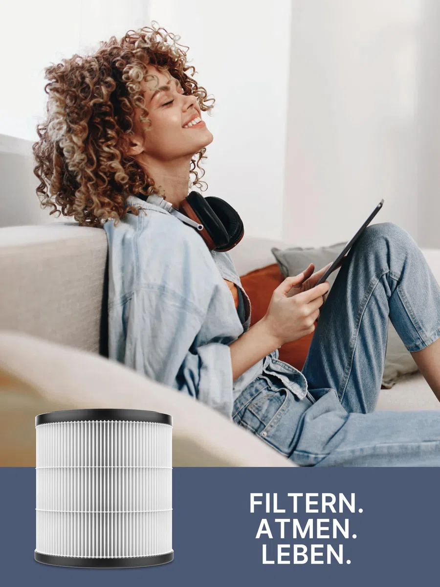 Comedes Filtro HEPA per purificatore d'aria Philips serie 800 (AC0820 e AC0830), utilizzabile invece di Philips FY0194/30 NanoProtect (2 pezzi)