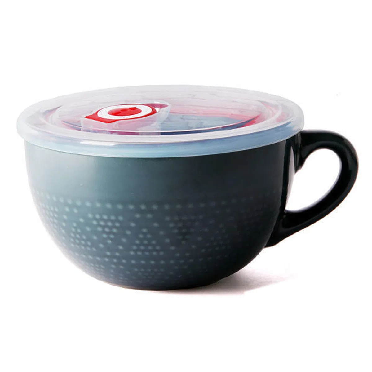 Tazza di zuppa, ciotole da zuppa in ceramica da 700 ml con manici a microonde tazza di zuppa con coperchio, ciotole di zuppa facili da pulire per cereali per latte d'avena ramen farina d'avena