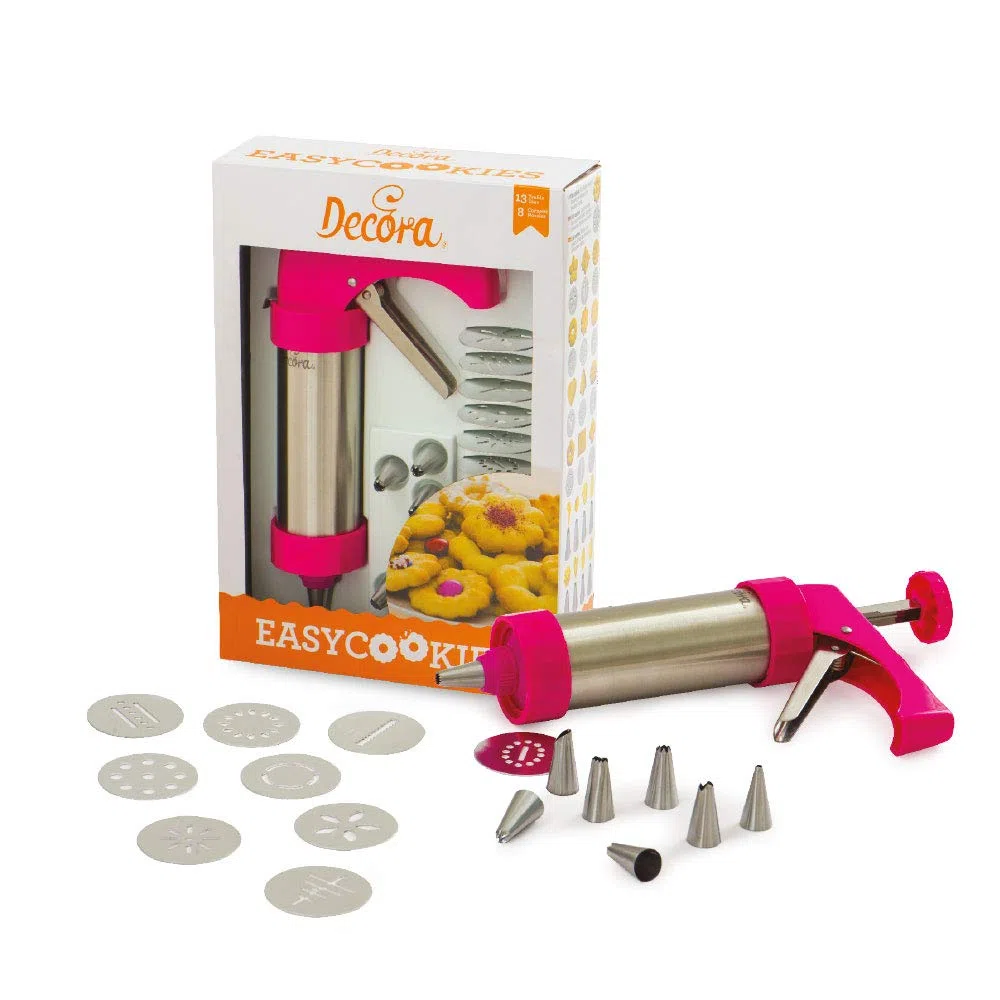 Decora 0142010 Pistola Per Biscotti Con 13 Trafile E 8 Beccucci