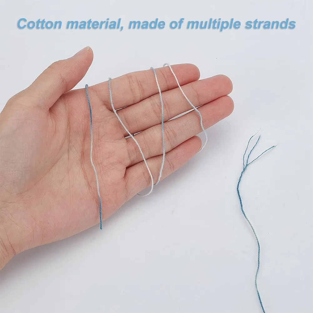 FREEBLOSS Filo Sashiko Kit 5 pz. Matassa Sashiko 110 iarde*5 colori Filo Da Ricamo In Cotone Sashiko Tinto con Piante Naturali