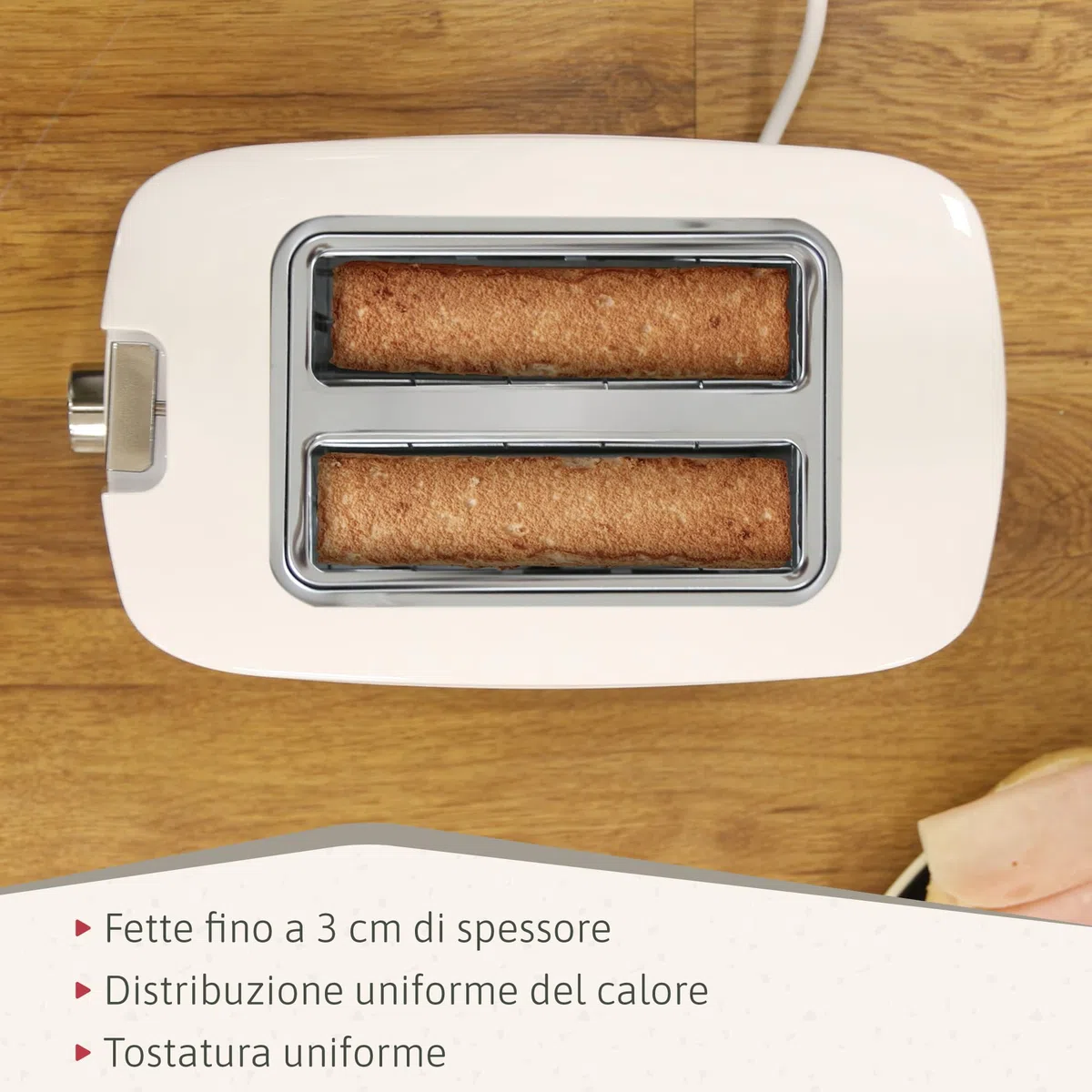 briebe Elegance Tostapane a Fessura Larga a 2 Fette, 7 Livelli di Tostatura, Pinze + Bollitore Elettrico 1,7L Cordless, Ebollizione Rapida 2200 W, senza BPA, Set Colazione, Design Moderno Bianco